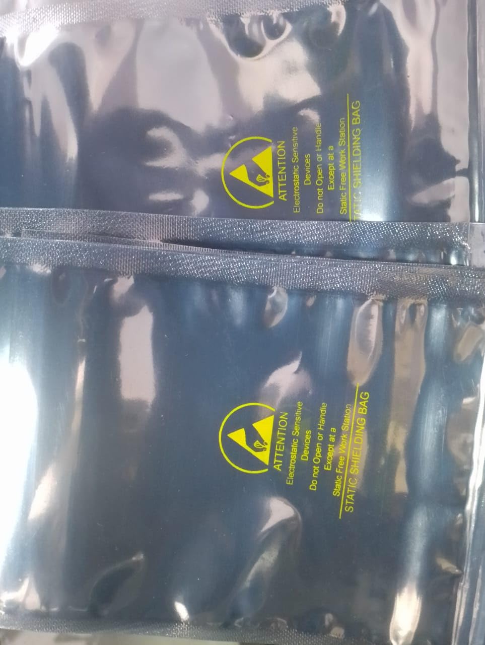 Sky50 Pcs (AntiStatic) Esd Safe Static Shielding With Printing Bag Size (100X150 Mm) For Packing Hard Disk And Mother Board Wi