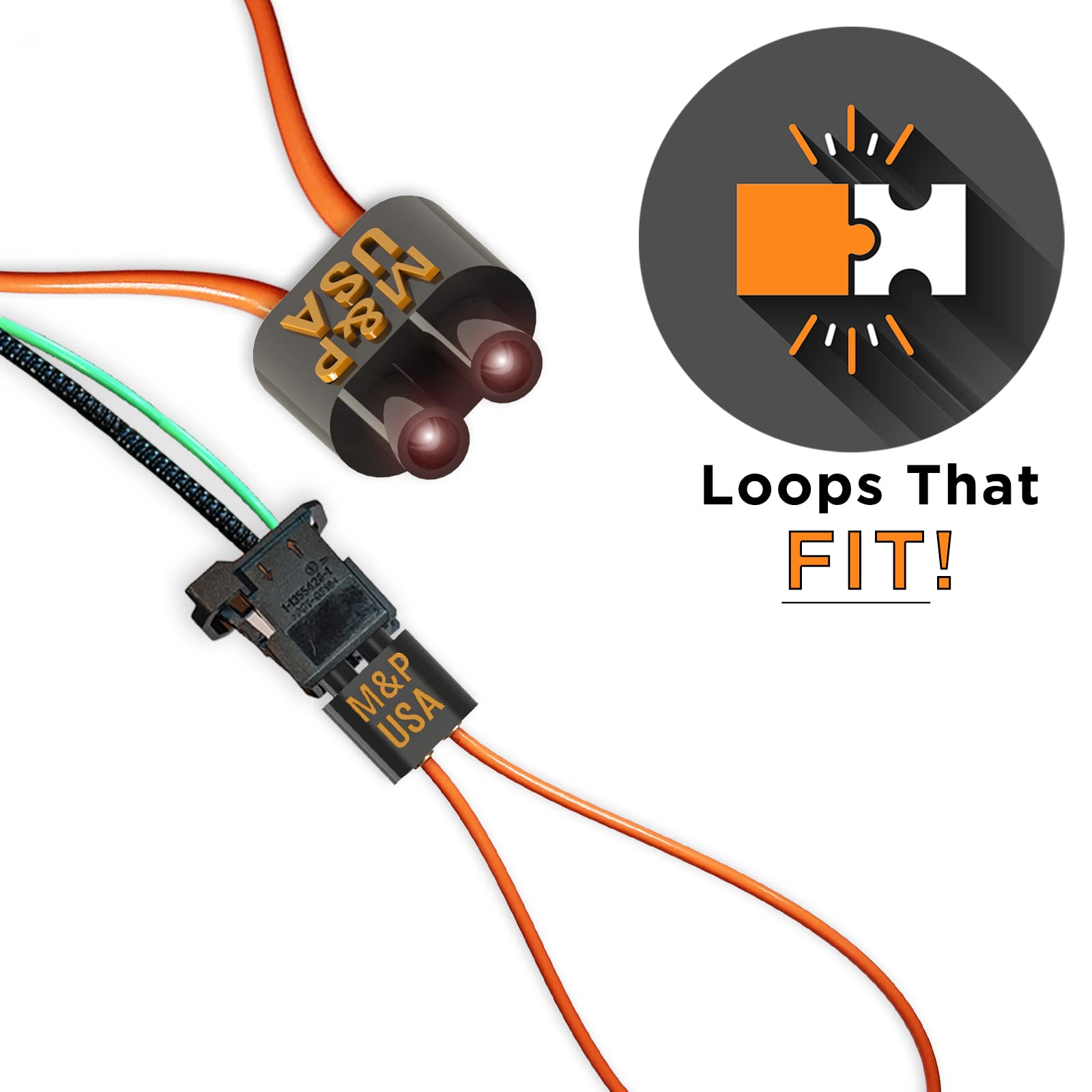 M&P Usa Universal Fiber Optic Loop Bypass Loop Adapter Compatible With Bmw, Mercedes & More