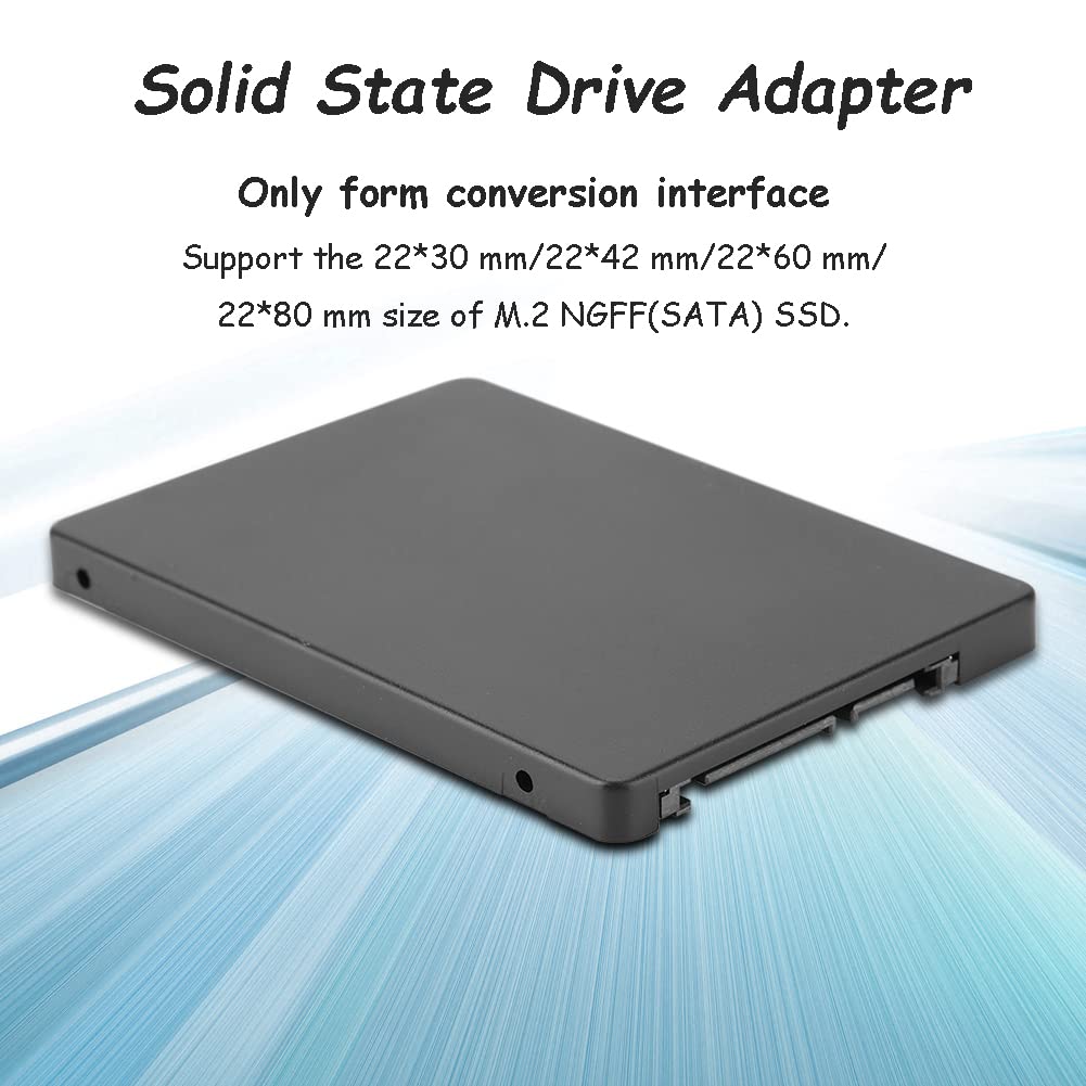 M.2 Ngff To 2.5Inch Sata 3.0 Adapter, M.2 Ssd To Sata Konverter, B+M Key/M Key Sata Based Ngff Ssd To Sata 3.0 Converter Card(Black)