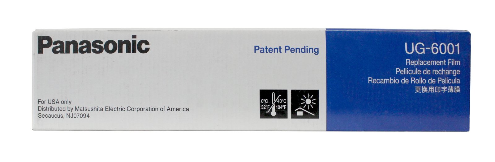 Panasonic Ug6001 Thermal Transfer Replacement Film Roll,White