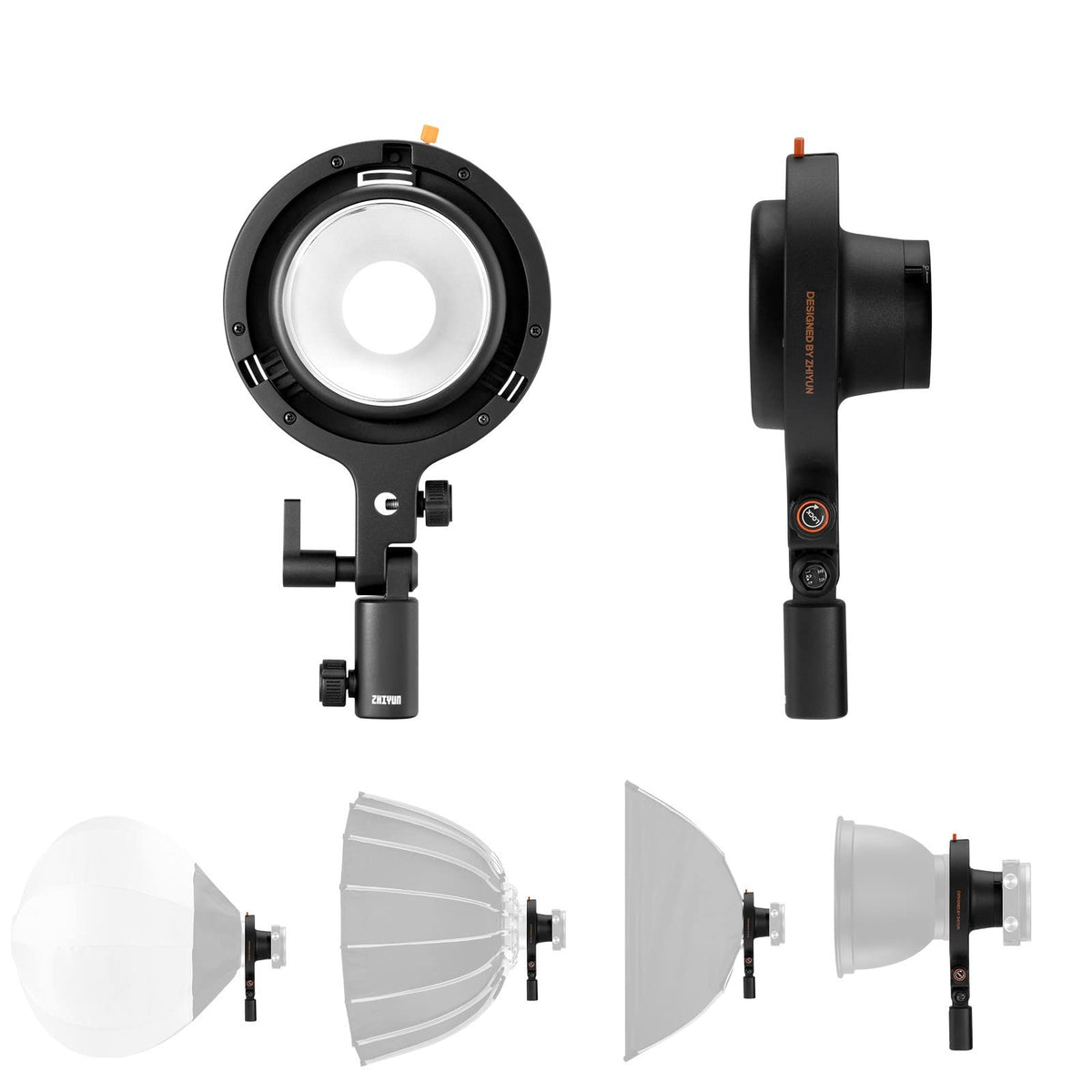 Zhiyun Bowens Mount Adapter For Zhiyun Moulus X100 Cob Video Light, Compatible With Zhiyun Moulus Cob Light (Zy Mount)