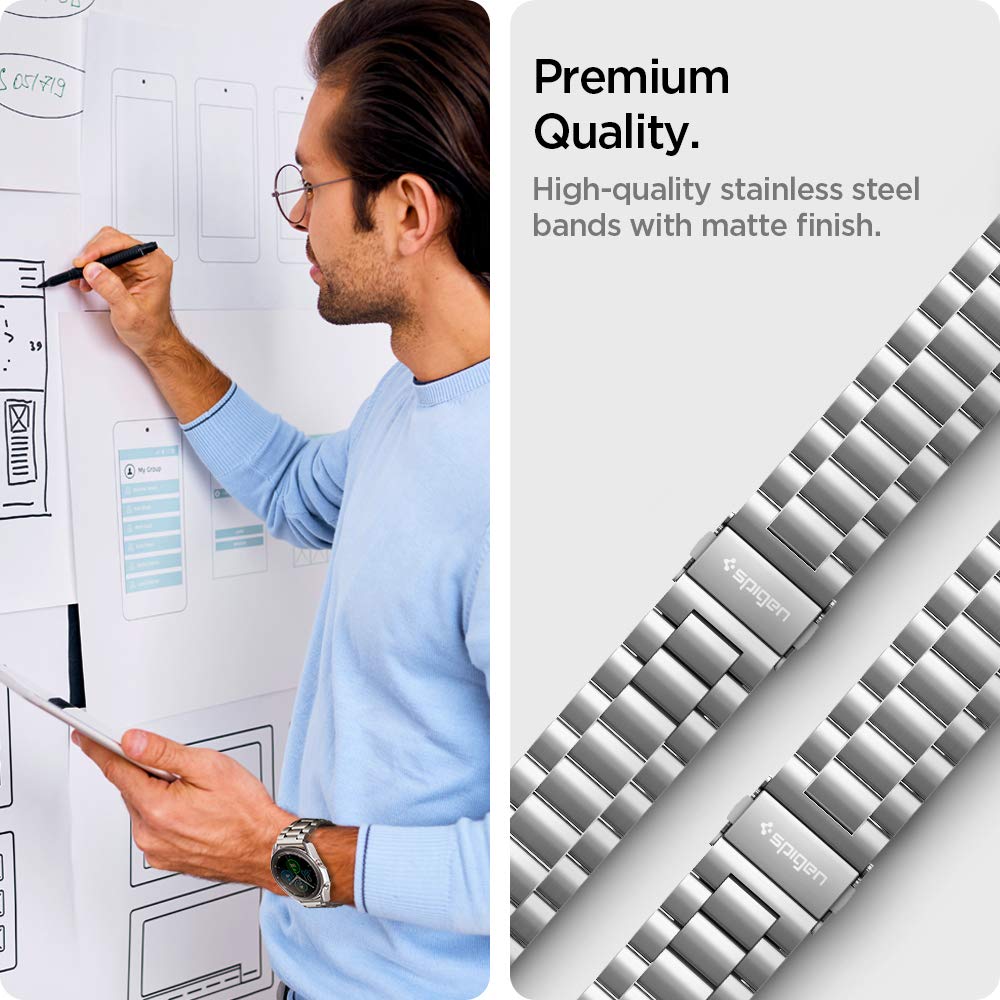 Spigen Modern Fit Designed For Samsung Galaxy Watch 3 45Mm Band Strap (2020) / Galaxy Watch 46Mm Band (2018) / Oneplus Watch Ban