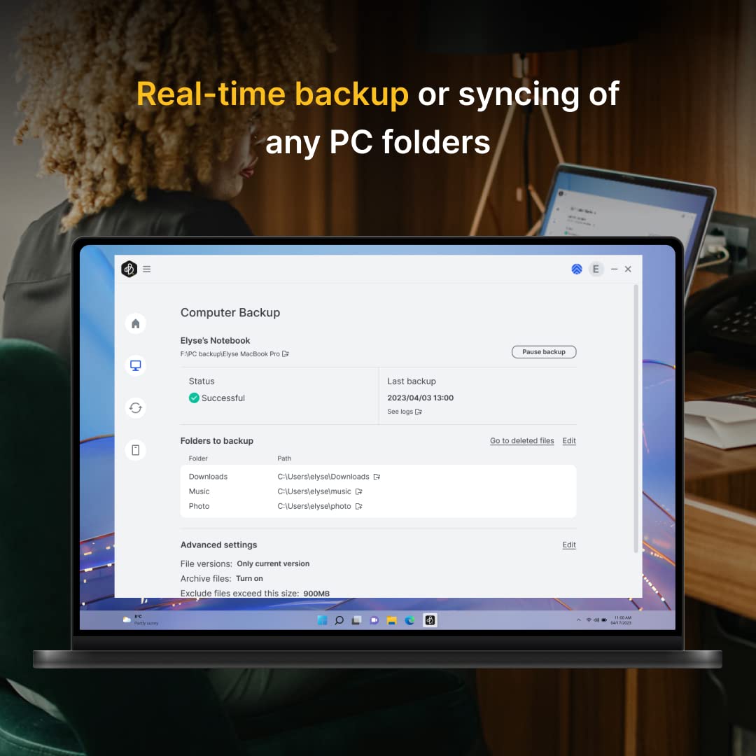 Synology Beedrive 1Tb  Simultaneously Back Up Windows Files & Ios/Android Photos  Transfer Files From Smartphone To Pc Over Wi-F