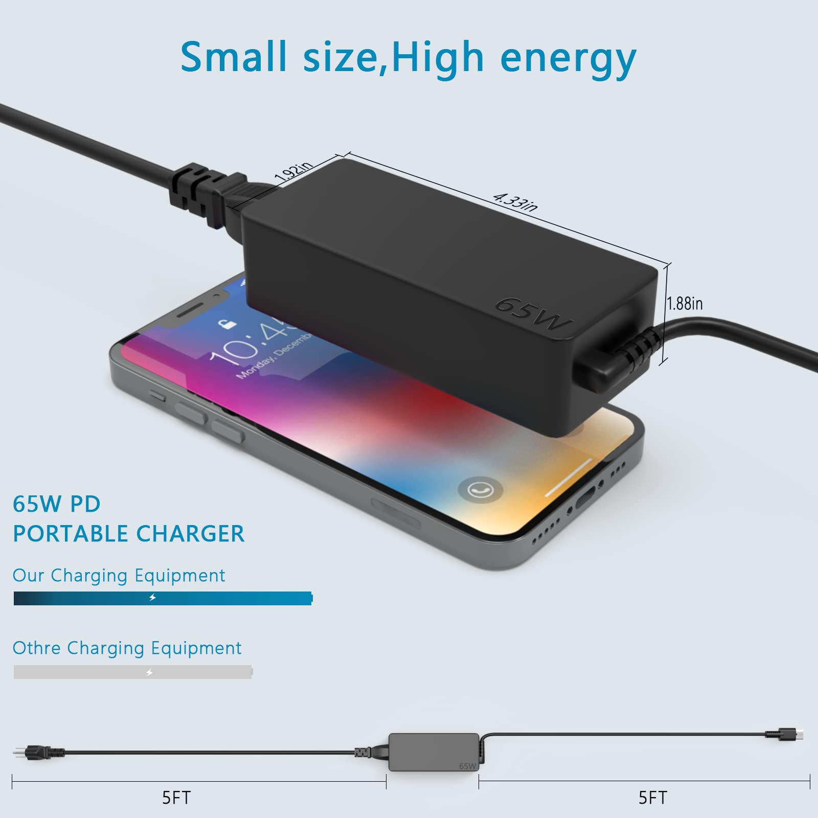 65W Usb C Laptop Charger For Lenovo Thinkpad X13 T14 E15 L13 L14 Yoga T15 Gen 4 3 2,Lenovo Thinkbook 15 Gen 4 3 2 Acl Iap Busine
