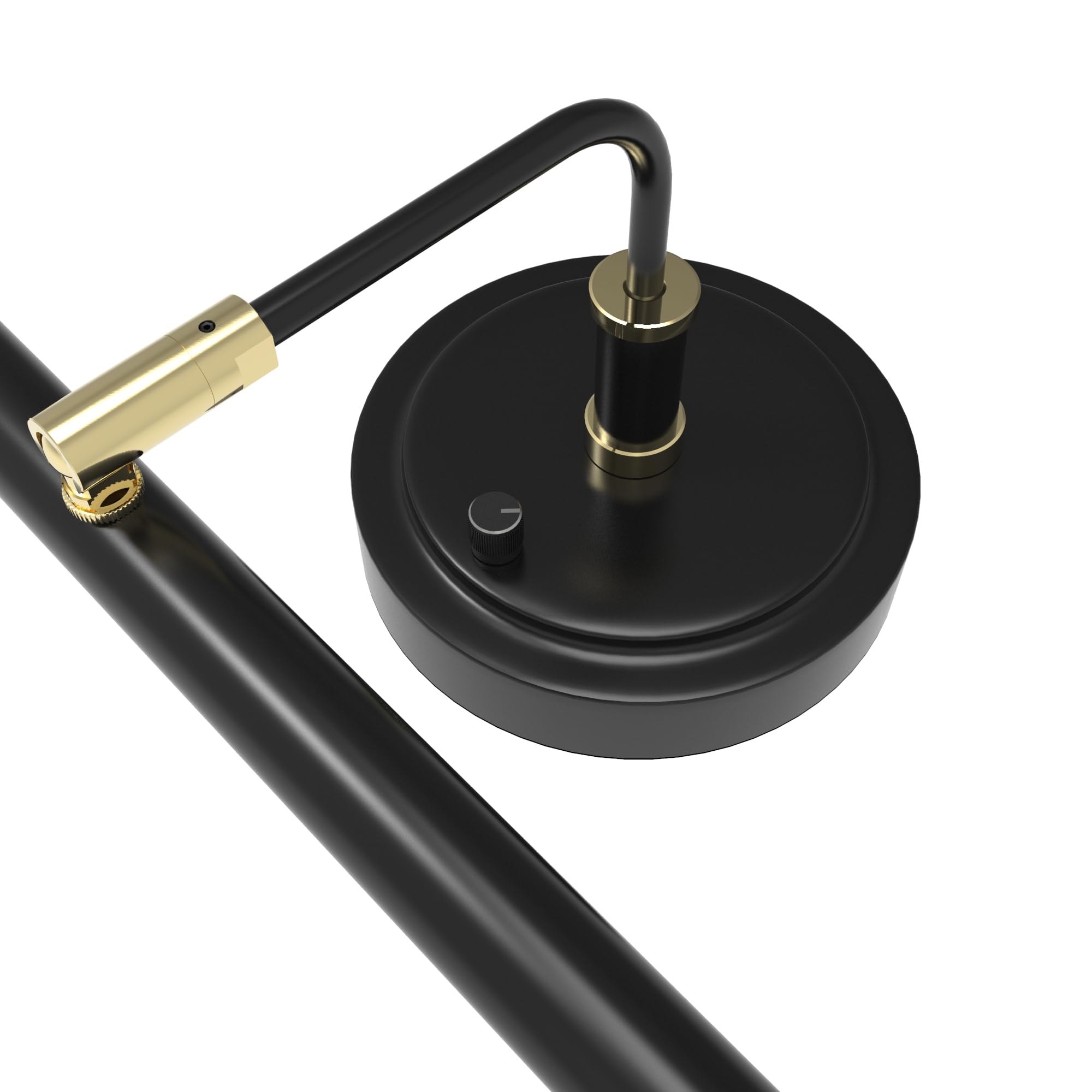 Cocoweb Adjustable Led Grand Piano Desk Lamp In Black With Brass Accents - Pled101D