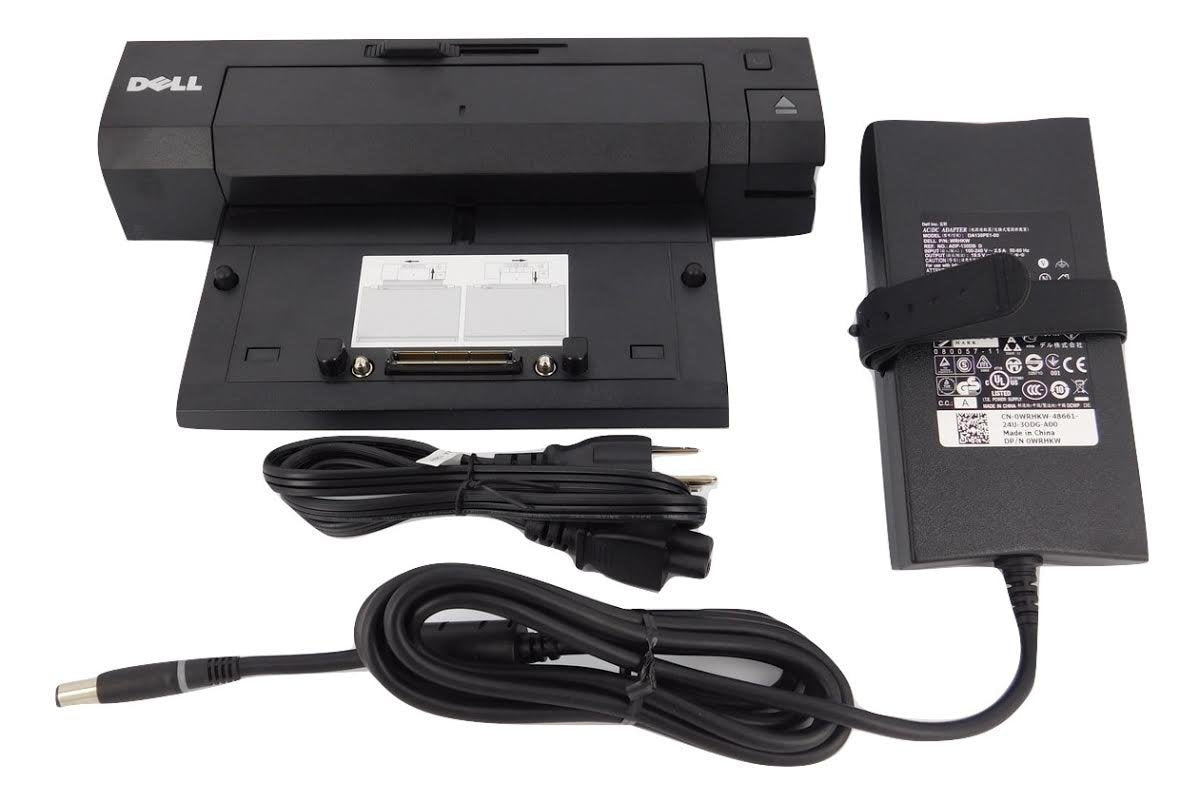 Dell E Port Replicator PR02X Docking Station and Port Replicator with PA 4E 130W AC For Dell E Series Laptop / Notebooks