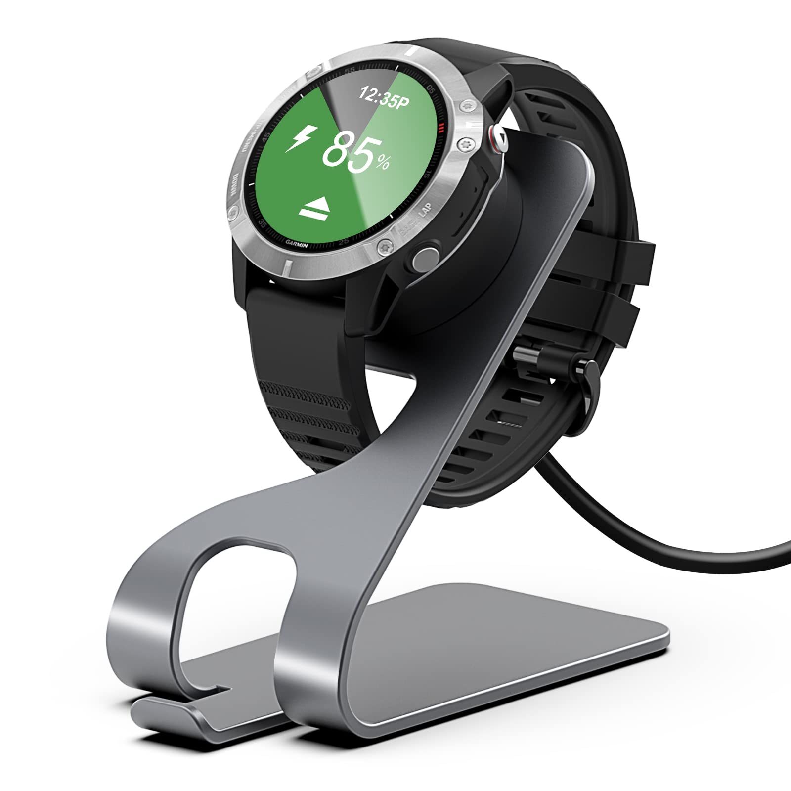 Charger For Garmin Instinct/For Garmin Vivoactive 3 4/For Fenix 5/For Fenix 6, Magnetic Charger Station With 5Ft Usb Cable For Garmin Venu/For Garmin Forerunner 745/945/935/245/For Garmin Approach S60