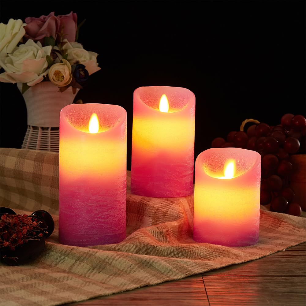 Oulex Flickering Flameless Candles With Battery Operated And Remote Control, Most Realistic Led Candles With Timer, Real Wax Pil