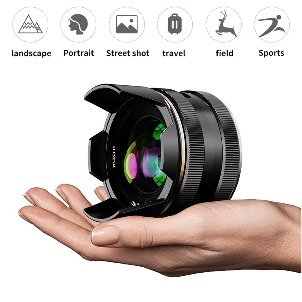 Jintu 14Mm F3.5 Manual Wide Angel Lens Macro Photography Large Aperture Aps C For X Mount Cameras X H1 Xt1 X T2 X A2 X A2 X A3 X A5 X A7X T3 X T20 X T30 X T100 X T200 X Pro1 X T30 Ii X T4 X T3