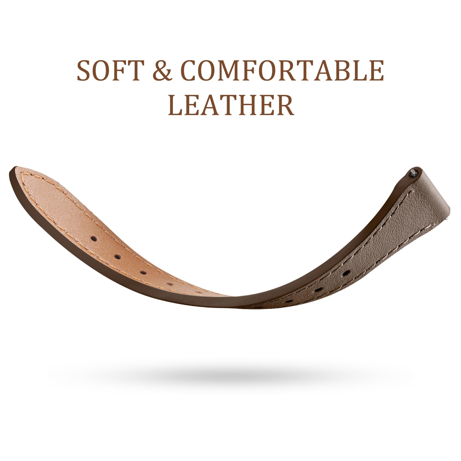 Geak Slim Leather Bands Compatible With Samsung Galaxy Watch 7 Band 40Mm 44Mm/Watch 6 5 4 40Mm 44Mm/Galaxy Watch Band 42Mm, Gala