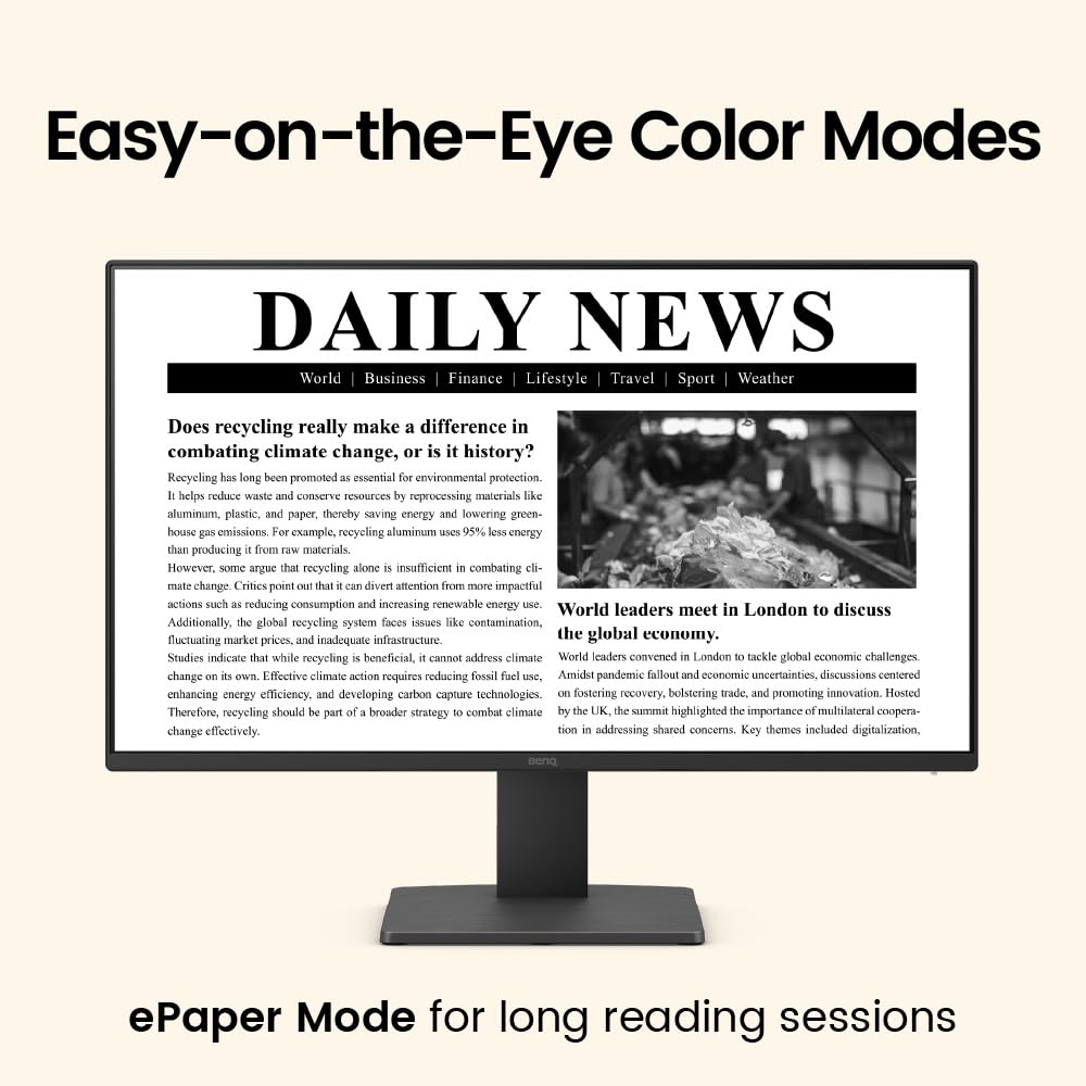 Benq Gw2491 23.8    1080P Fhd 100Hz Ips Eye Care Monitor, Hdmi, Displayport, 1080X1920, Ultra Slim Bezel, Tuv Certified, Flicker