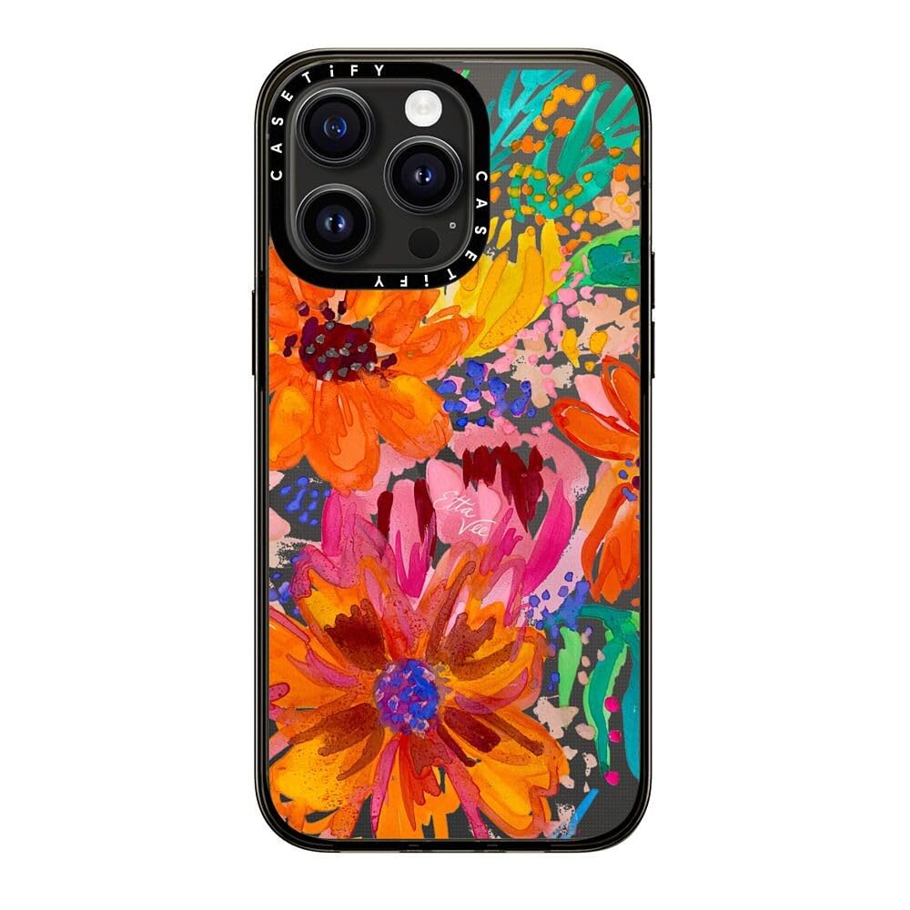 Casetify Compact Iphone 15 Pro Max Case [2X Military Grade Drop Tested / 4Ft Drop Protection]   Paint Prints   Ettavee Watercolo