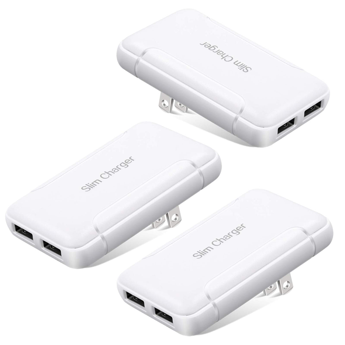 Usb Charger Plug, Excgood Ultra Compact Usb Wall Charger Foldable Wall Plug Compatible With Home Camera, Iphone 13 Pro Max/12/11