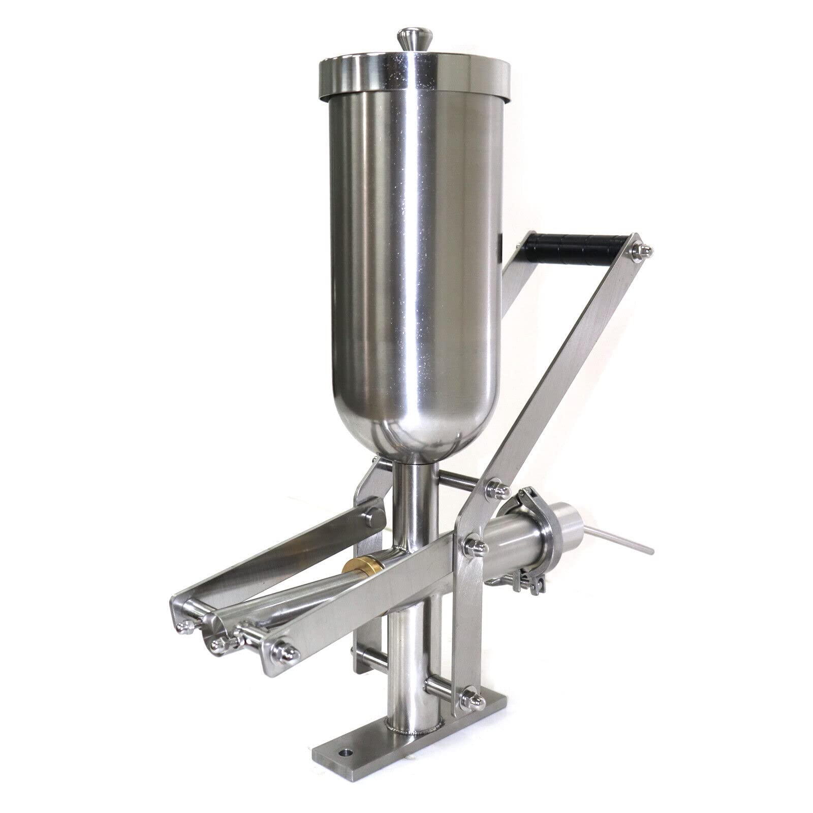 5L Stainless Steel Donut Filler, Donut Churros Manual Filler Injector Commerical Latin Fruit Donut Machine With Long Thin Head F