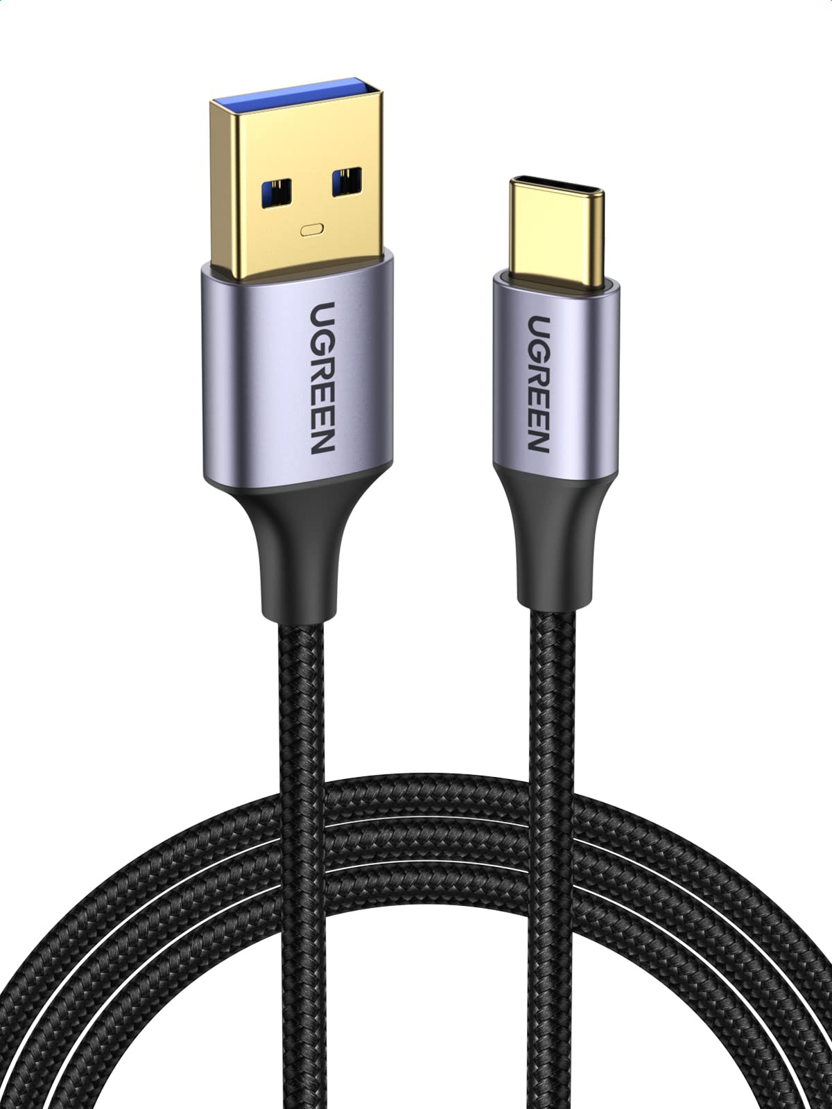 Ugreen Usb C Cable Usb C 3.0 Cable 5Gbps Data Transfer Type C Cable Fast Charging Nylon Braided Cord For Android Auto/Iphone 15/