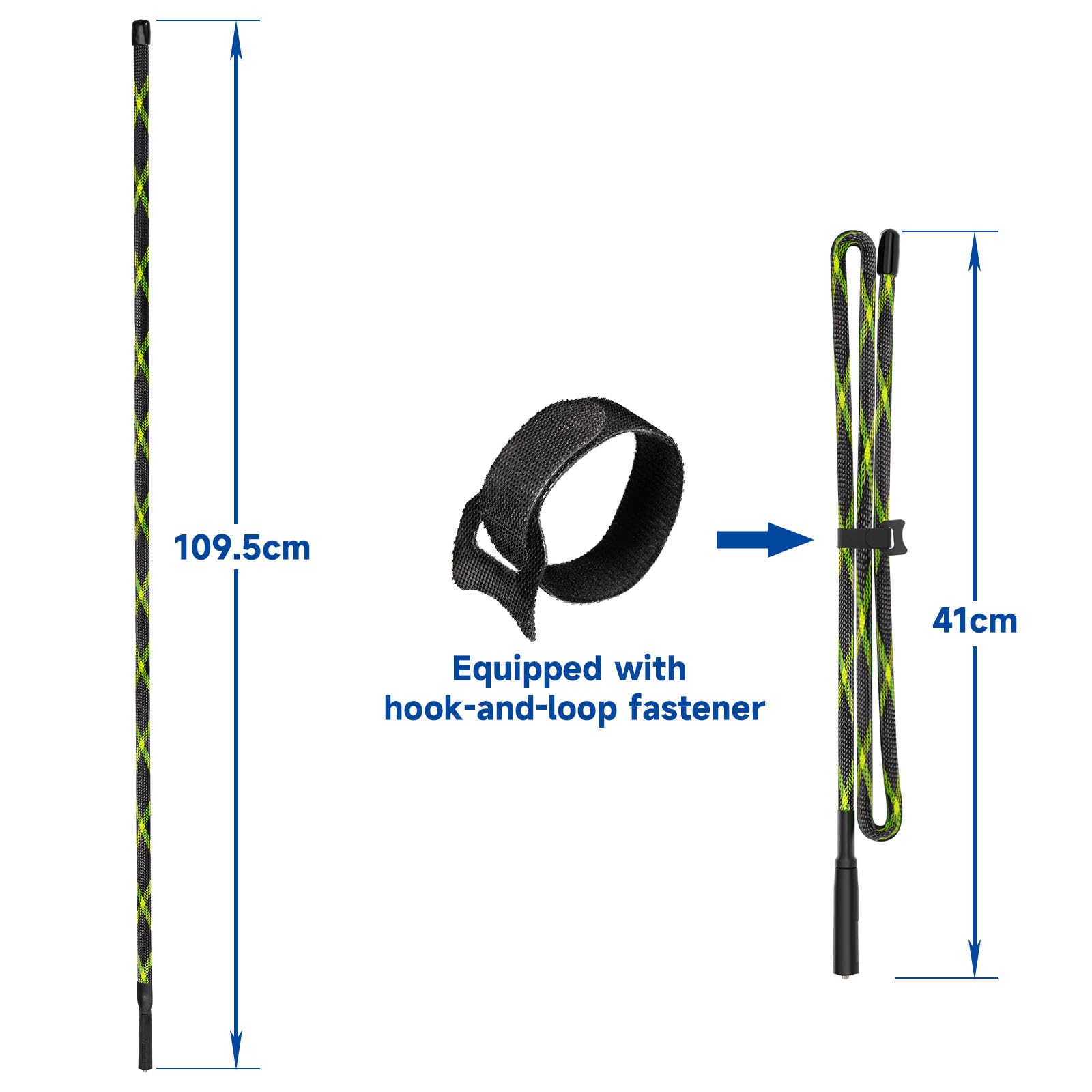 Bingfu Dual Band Vhf Uhf 136 520Mhz 42.9 Inch Foldable Camouflage Cs Tactical Sma Female Ham Radio Antenna For Baofeng Uv 5R Uv