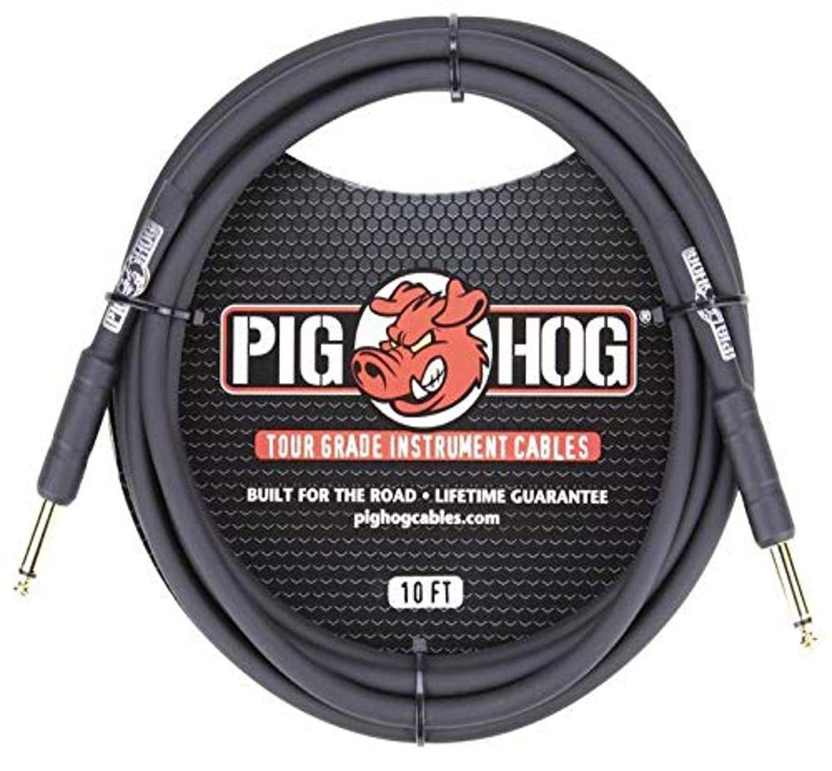 Pig Hog 10 Foot 1/4 In   1/4 In 8Mm Tour Grade Instrument Cable