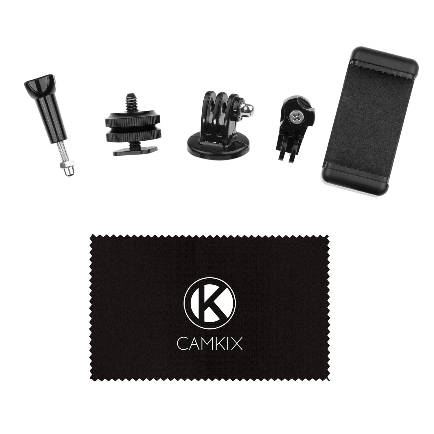 CamKix Hot Shoe Mount Adapter Kit Compatible with Phone, Action Cam to The Flash Mount of Your DSLR Camera - Record Your Photo S