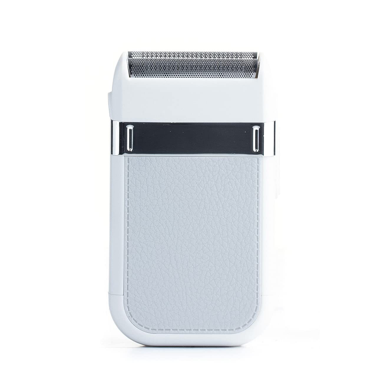 Pop Sonic Zip Compact Shaver For Men   Advanced Foil Technology Men'S Electric Shavers   White/Grey Splash Proof Face Shaver   W