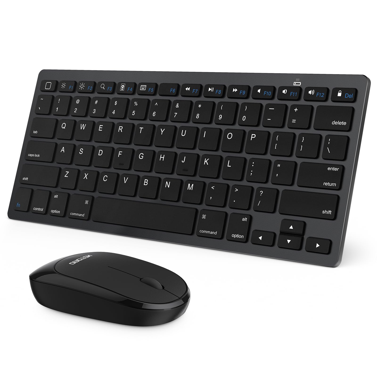 Omoton Bluetooth Keyboard And Mouse Combo, Wireless Keyboard Mouse For Ipad Pro 13,11(2024)/12.9, Ipad 10Th/9Th/8Th/7Th Gen, Ipad Air 6/5/4, And Bluetooth Enabled Devices (Black)