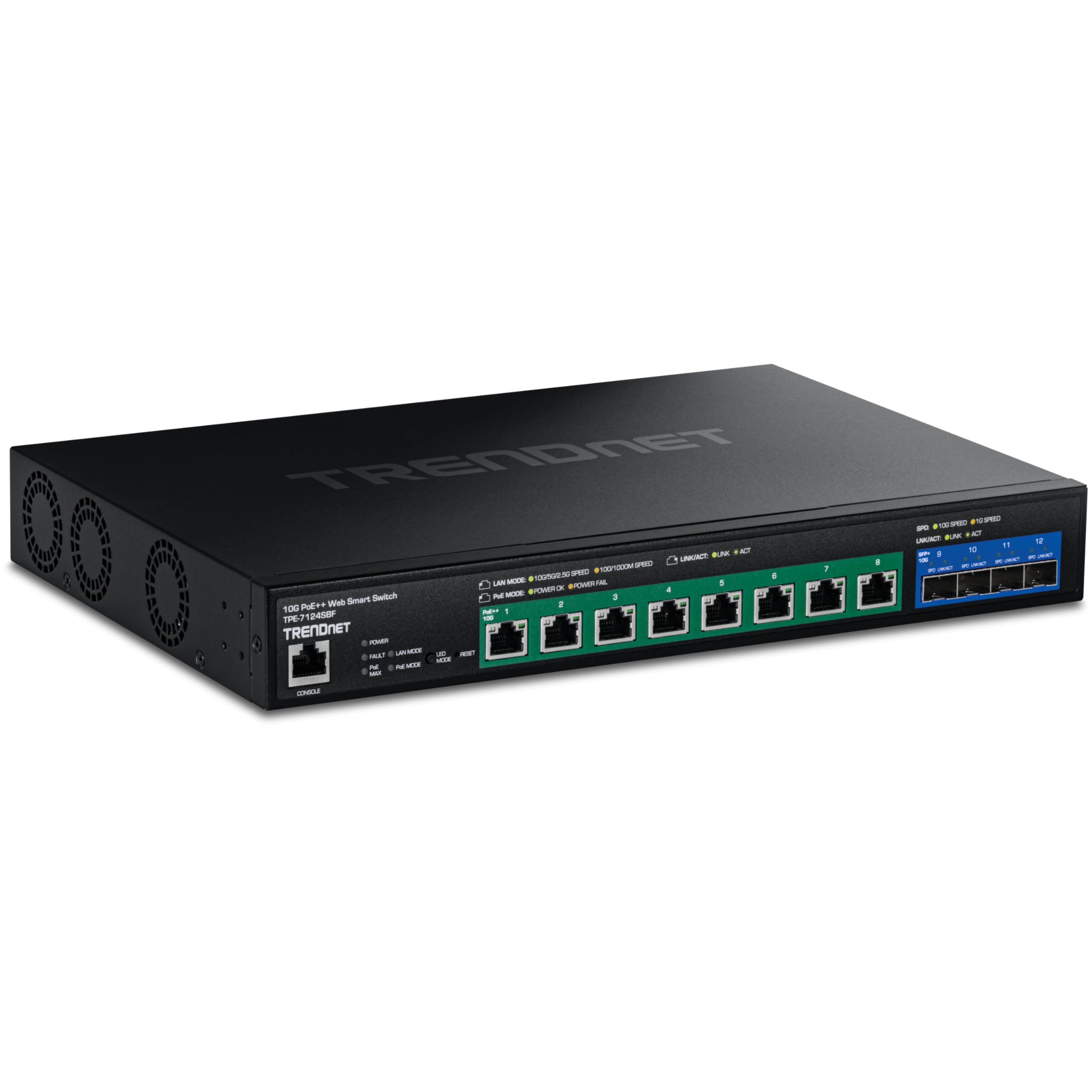 12-Port 10G Poe++ Web Smart Switch (720W)