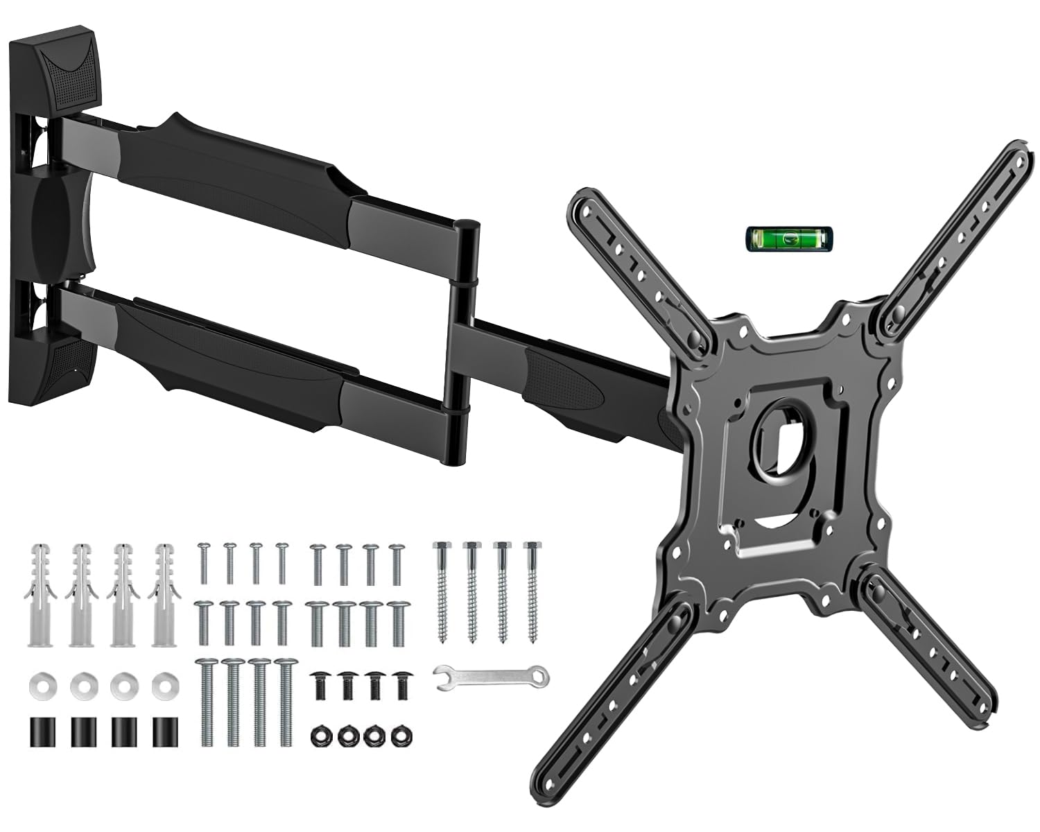 28.3'' Long Arm Tv Wall Mount For Most 26 65 Inch Tv, Full Motion Corner Wall Mount Tv Bracket With Extension Arm Articulating,