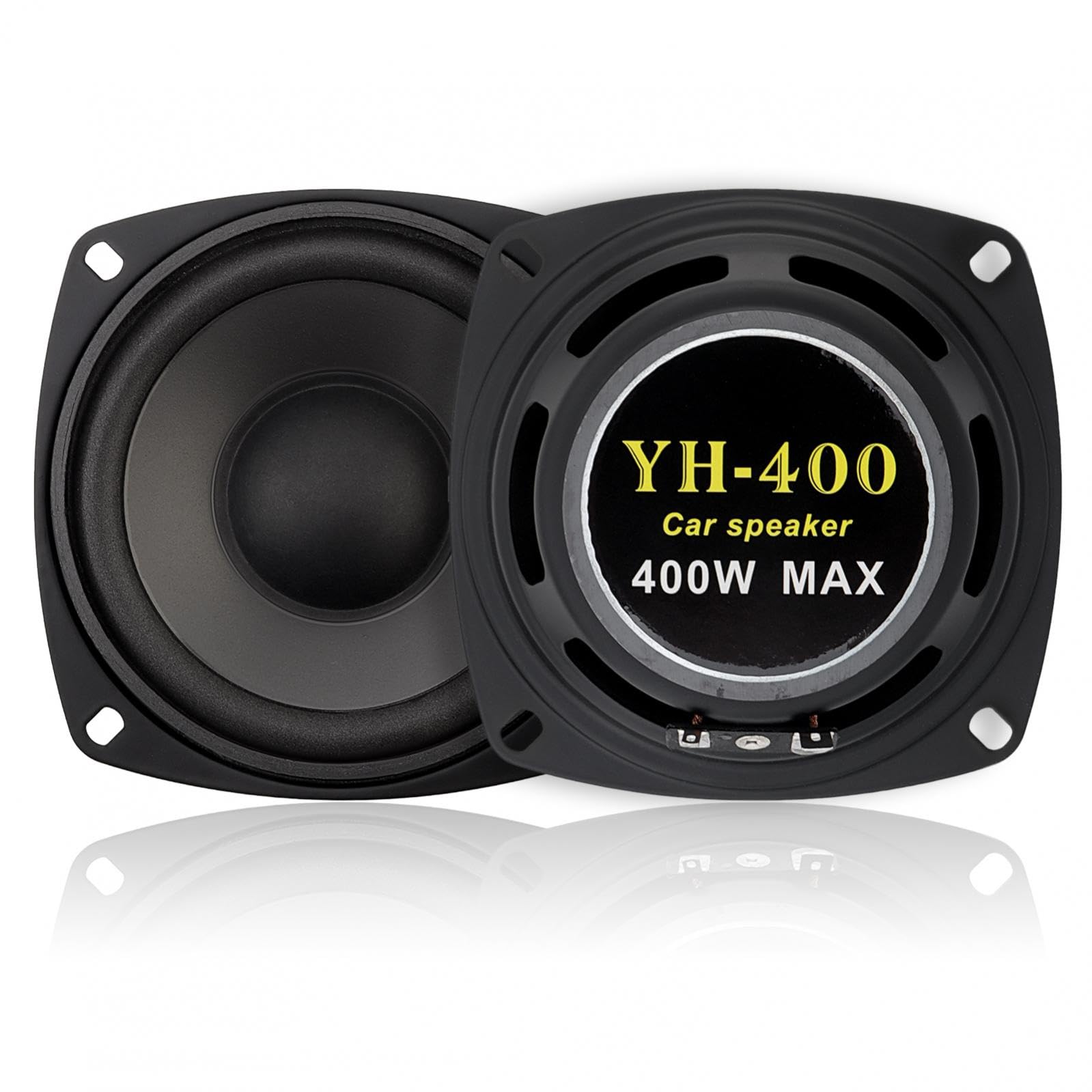 DriSentri 2 Pieces 4 Inch 2-Way Car HiFi Coaxial Speaker Vehicle Door Auto Audio Music Stereo Full Range Frequency Speakers