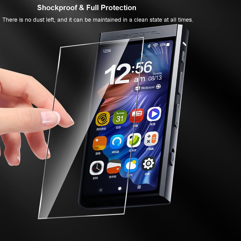 Audiopartner 9H Hardness Premium Scratch Proof Protective Screen Protector Tempered Glass Film For Hiby Digital M300 Hifi Music