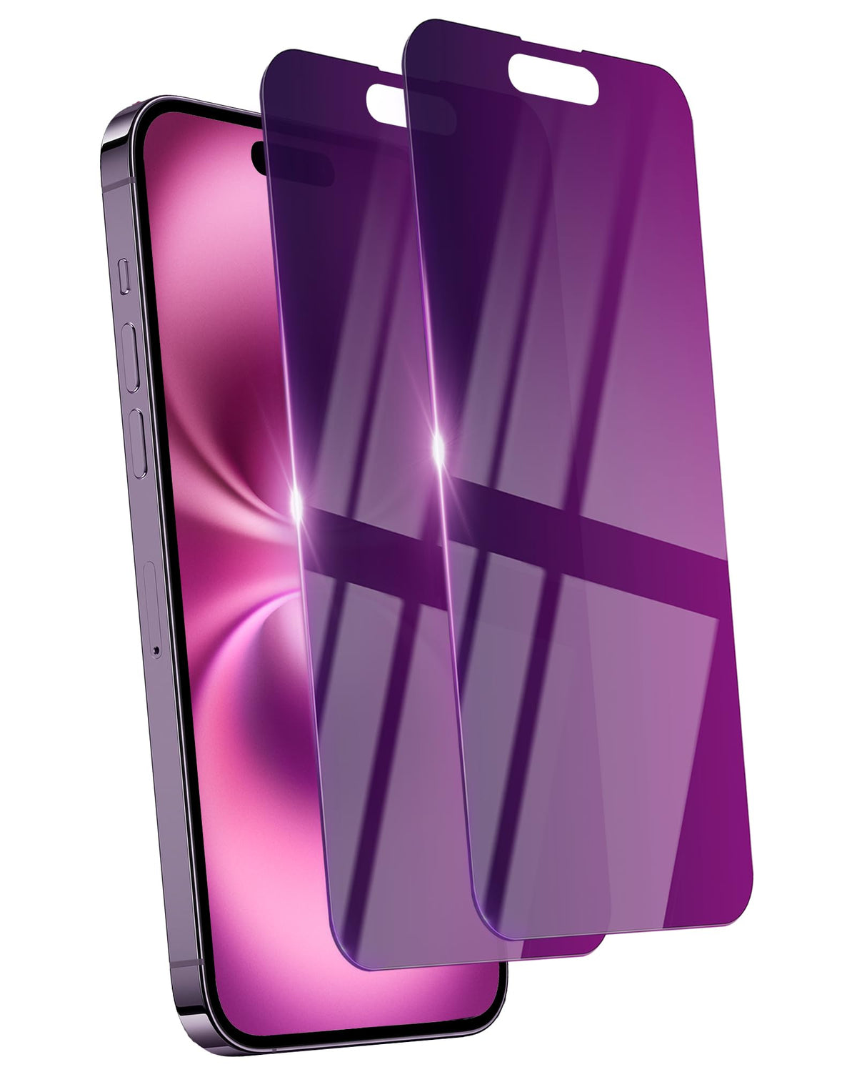 Ifaeveus 2 Pack Privacy Screen Protector For Iphone 16 Plus Tempered Glass For 16Plus 6.7Inch Private Saver Anti-Spy Anti-Blue L