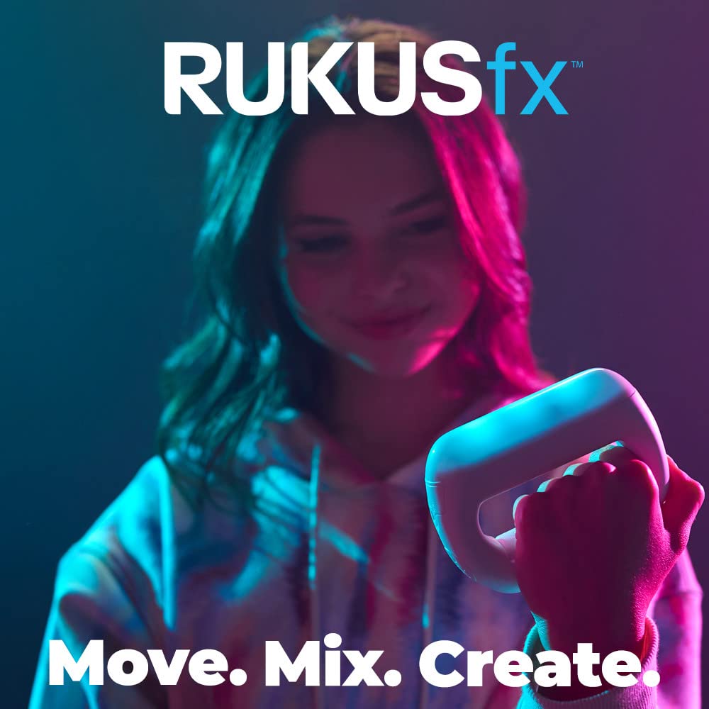 Rukus Just Play Rukusfx Motion Controlled Music Mixer, Lights And Sounds Music, With Bonus Skin, Multicolor