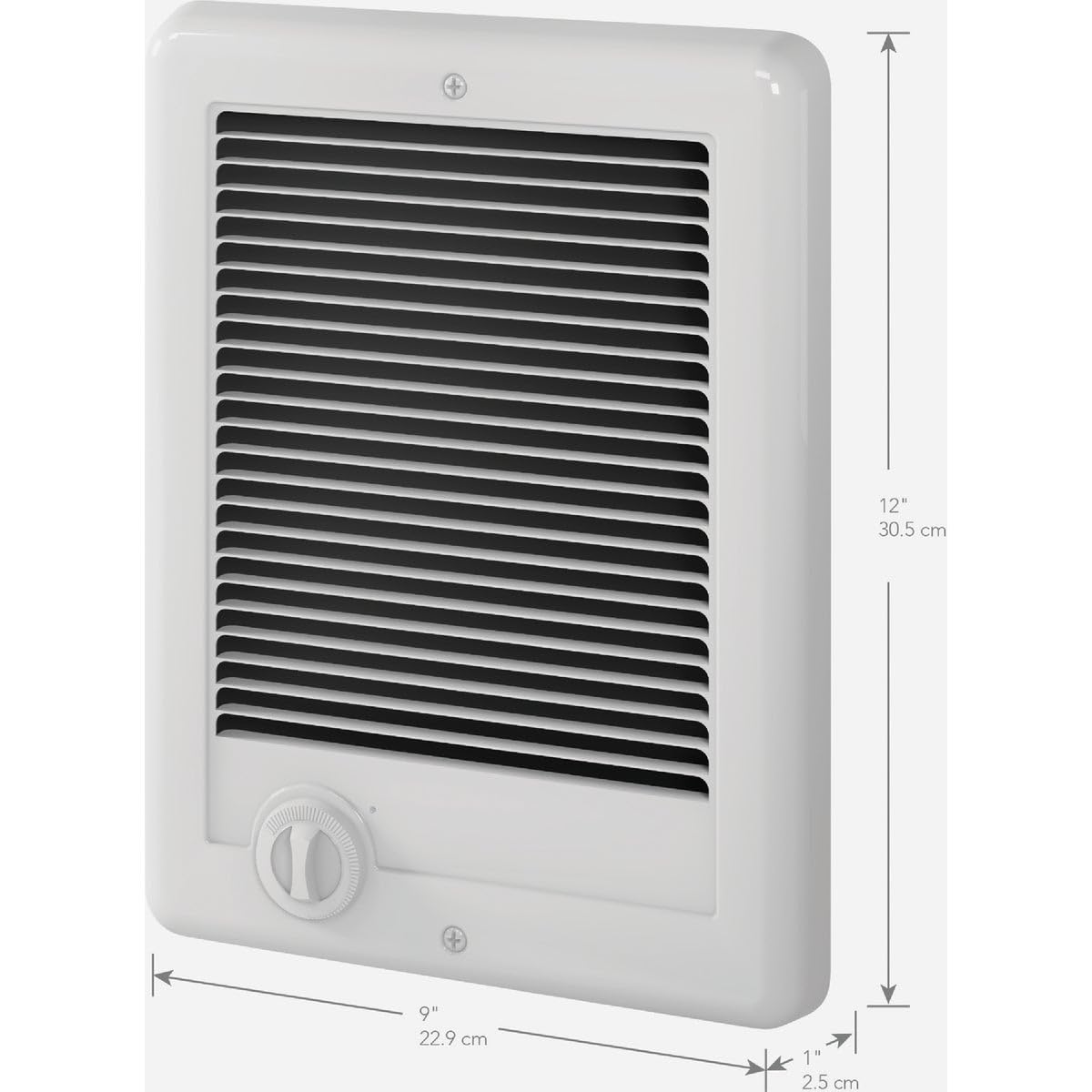 Cadet Com-Pak Electric Wall Heater Complete Unit With Thermostat (Model: Csc151Tw, Part: 67509), 5120 Btu, 120 Volt, 1500 Watt,