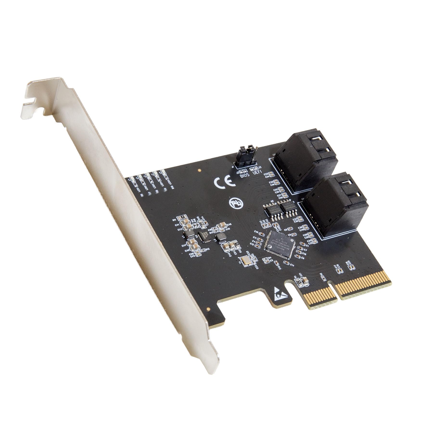4 Port Sata Iii To Pci E X2 Raid Expansion Card