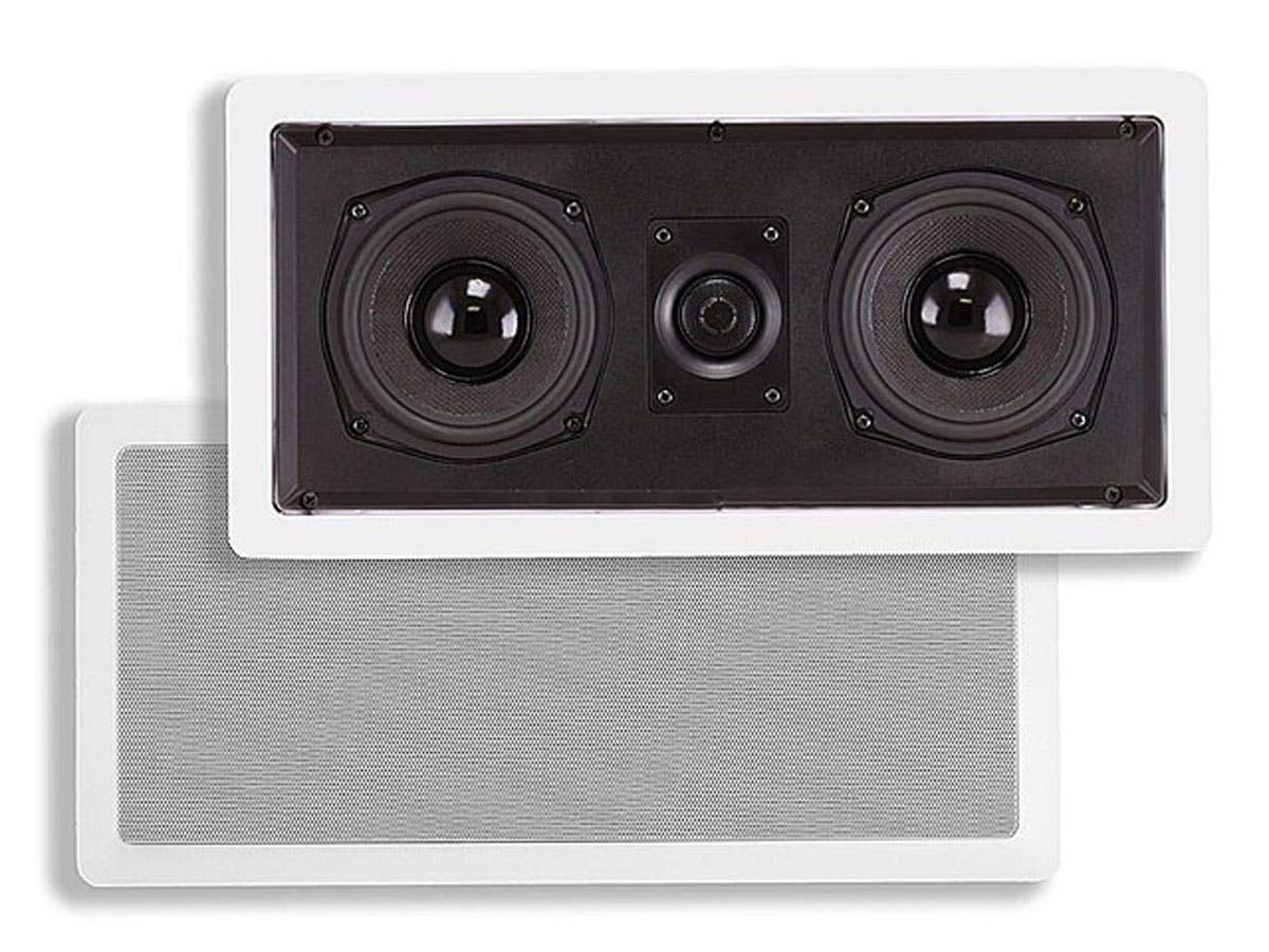 Monoprice Aramid Fiber In Wall Center Channel Speaker   Dual 5.25 Inch (Single) With Titanium Tweeters   Caliber Series