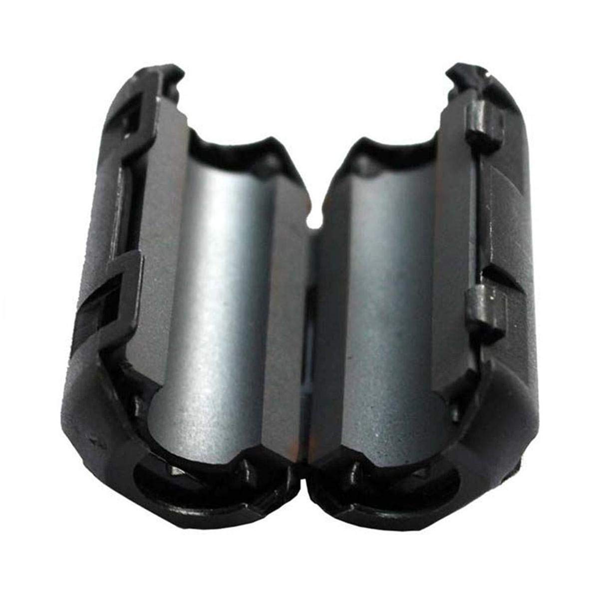 10Pcs Inner 9Mm 0.35'' Ferrite Clip Noise Filter Ferrite Bead Ferrite Clamps Chokes Ferrite Ring Ferrite Snap Black