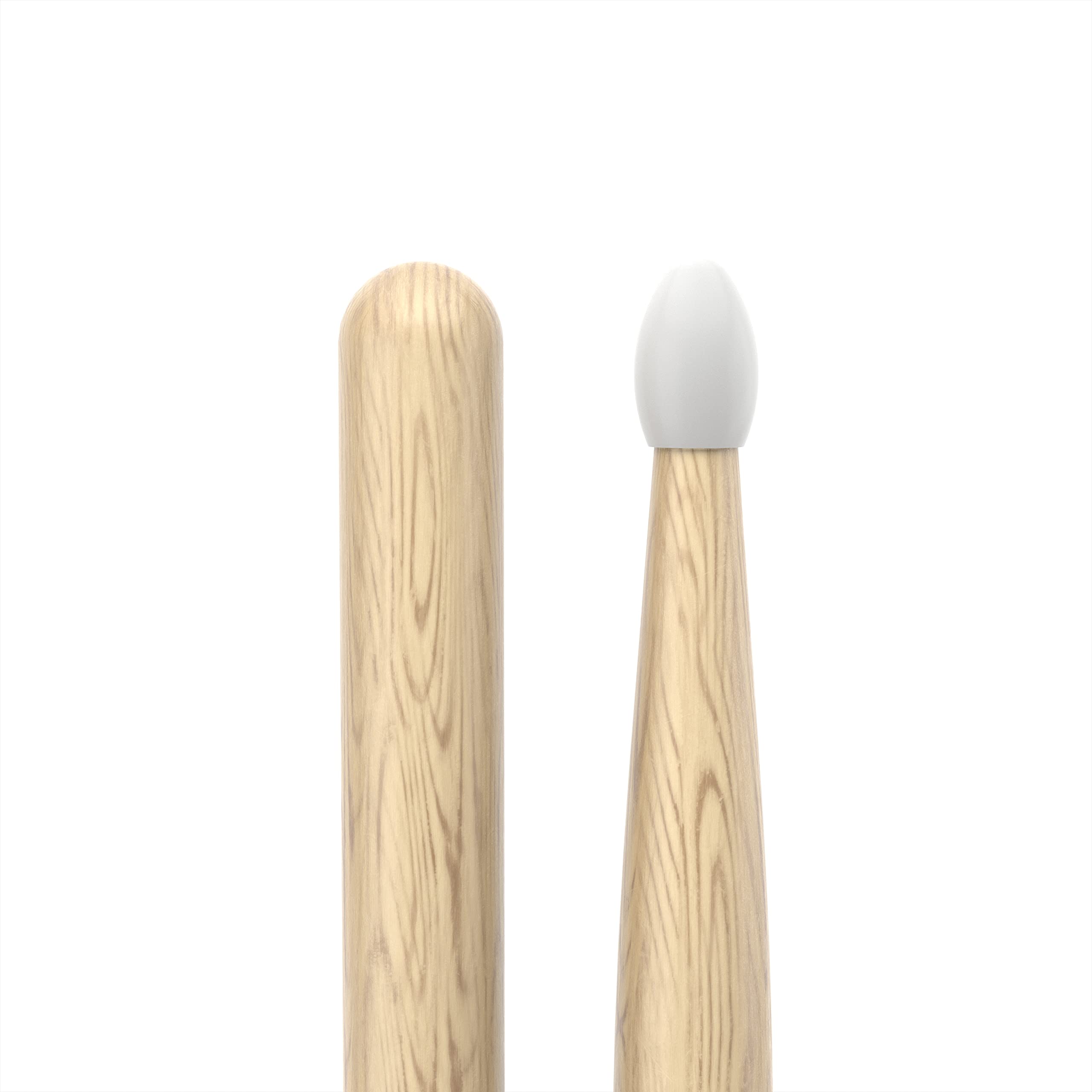 Promark Drum Sticks - Classic Attack 5B Shira Kashi Oak Drumsticks, Oval Nylon Tip, One Pair