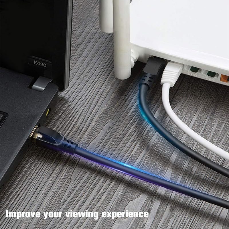 Lteirwe Cat8 Ethernet Cable 15Ft S/Ftp Outdoor&Indoor Heavy Duty High Speed 26Awg Internet Network 40Gbps 2000Mhz Rj45 Shielded