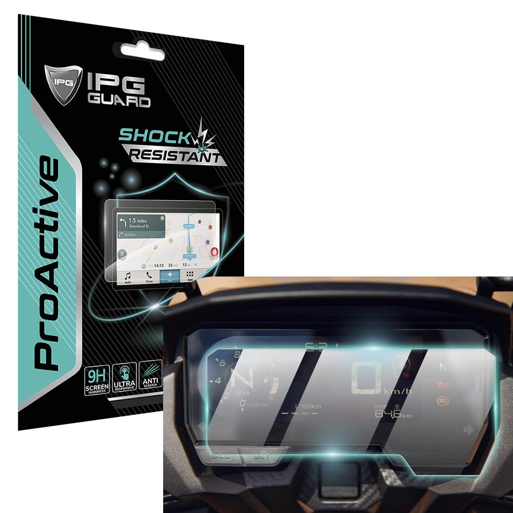 IPG Proactive Compatible with Honda 19-2023 CB500F-X / CBR500R / CBR650R - CB650R Cluster Speedometer 9H Hardness Screen Protec