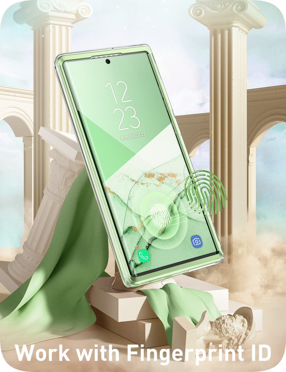 I Blason Cosmo Series For Samsung Galaxy S22 Ultra 5G (2022 Release), Slim Stylish Protective Case With Built In Screen Protecto