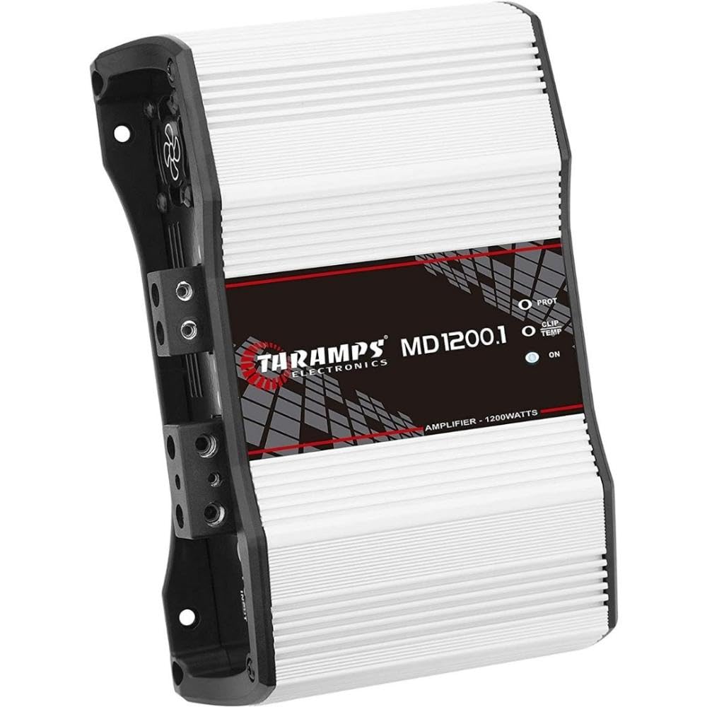 Taramp'S Md 1200.1 Full Range Amplifier 1200 Watts Rms 2 Ohms 1 Channel High Efficiency Mono Amplifier Class D, Bass Boost Car A