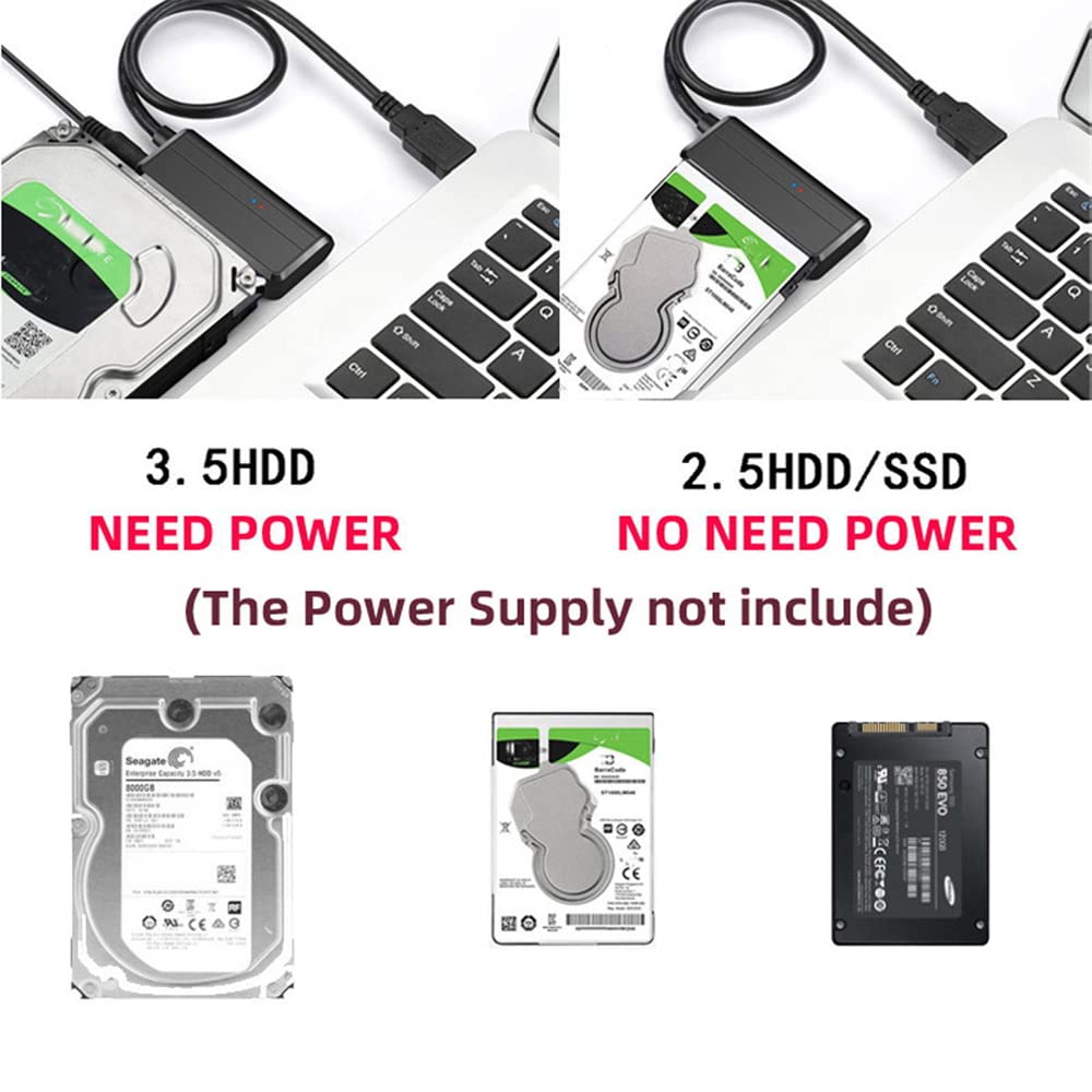 Nfhk Usb 3.0 To Angled Sata 22 Pin Adapter Cable For 2.5'' 3.5Inch Hard Disk Drive Ssd For Desktop Laptop