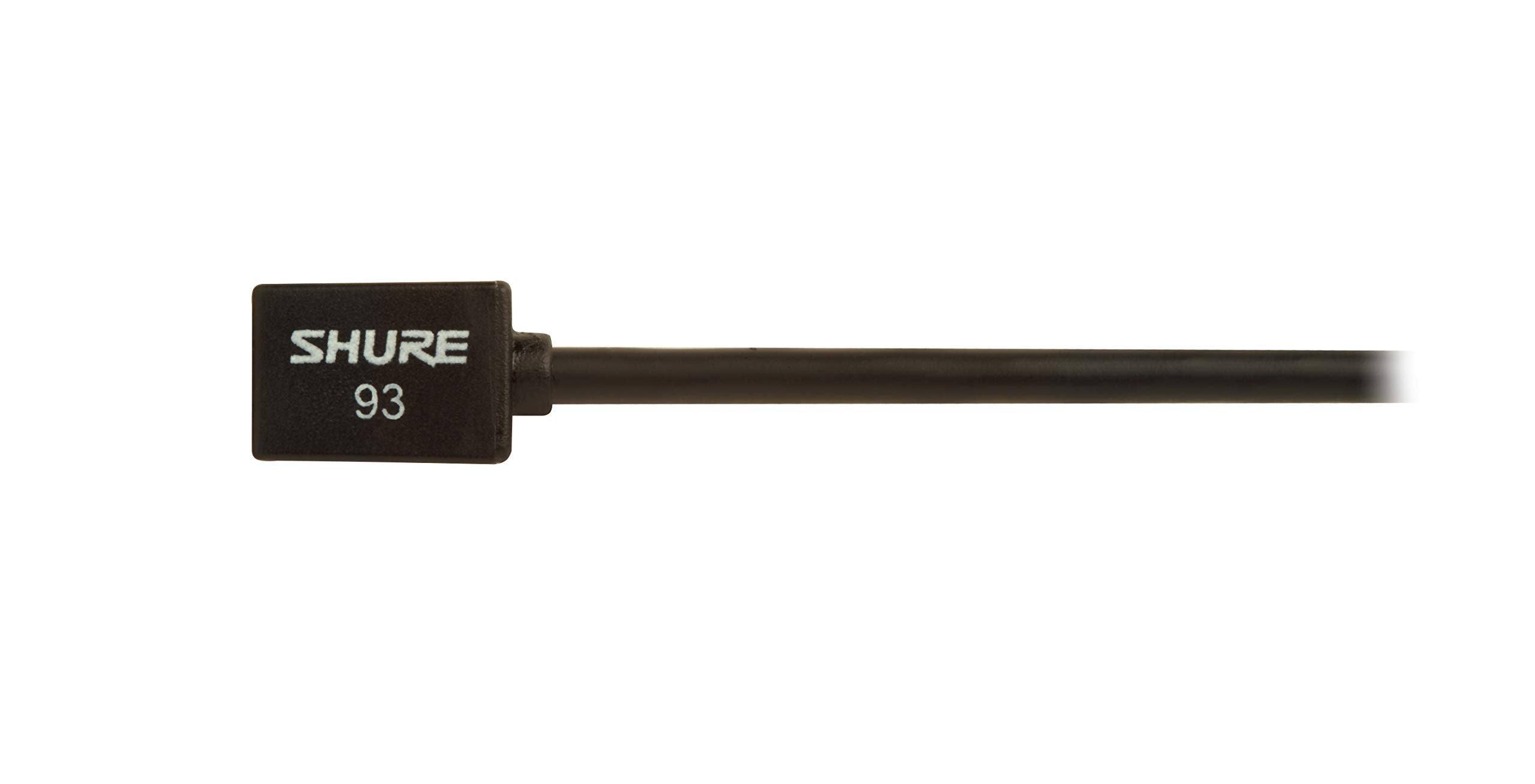 Shure Wl93-6 Series Subminiature Condenser Lavalier Microphones, Wl93-6 Black, With 6-Foot (1.9 M) Cable