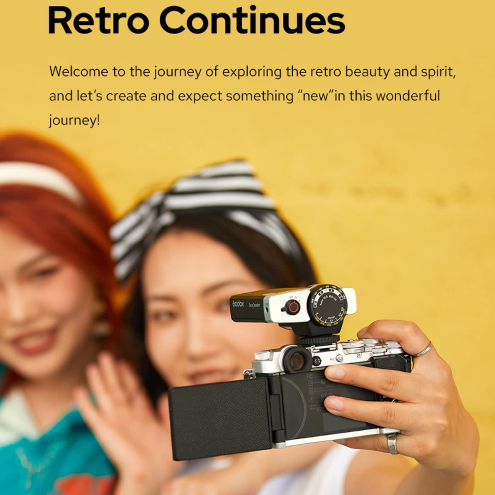 Godox Lux Junior Retro Camera Flash For Canon Sony Nikon Fujifilm Olympus Camera Flash Speedlight Speedlite,Gn12 6000K200K Cct,A