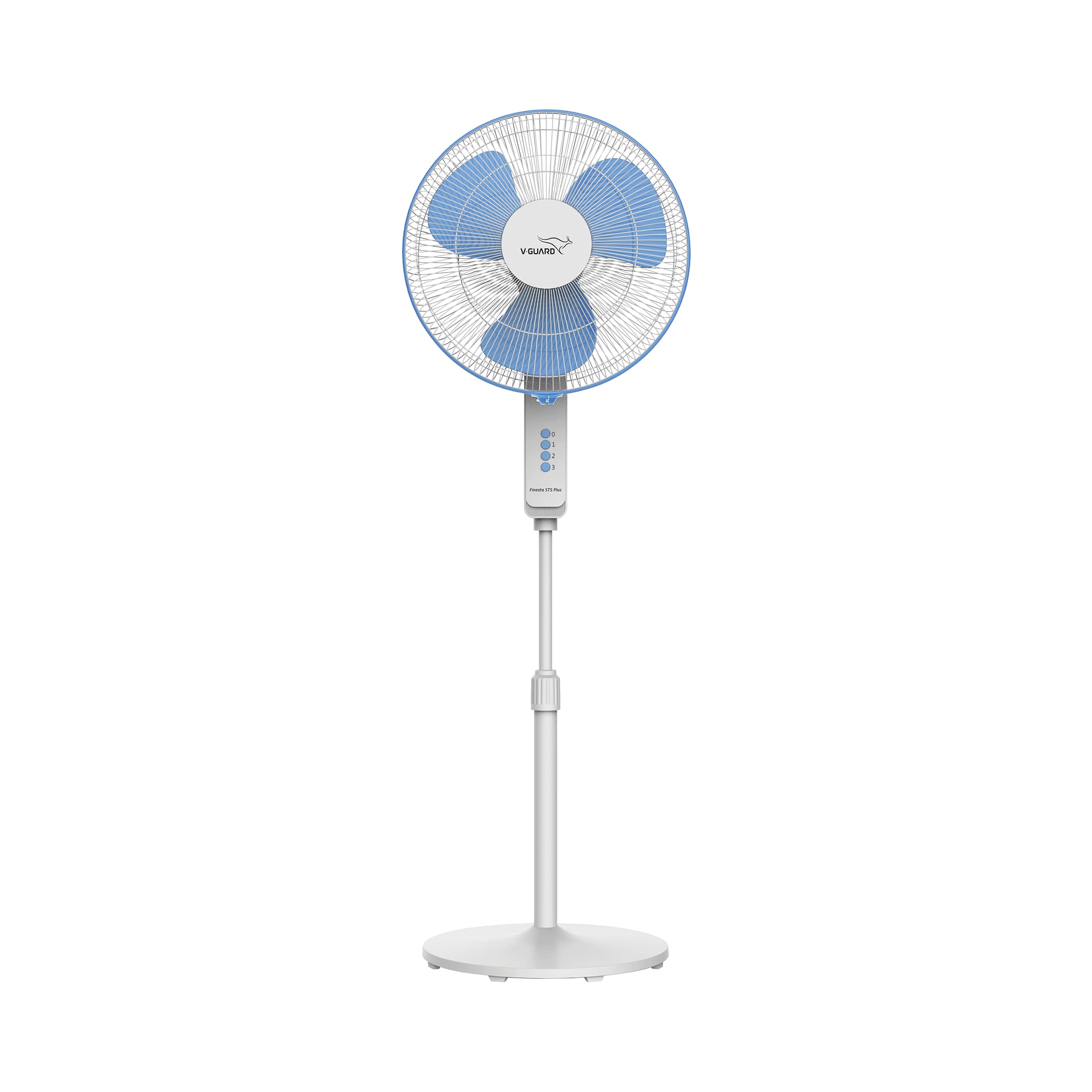 VGuard Finesta Sts Plus 16 Inches 55Watts Pedestal Fan (White Blue)