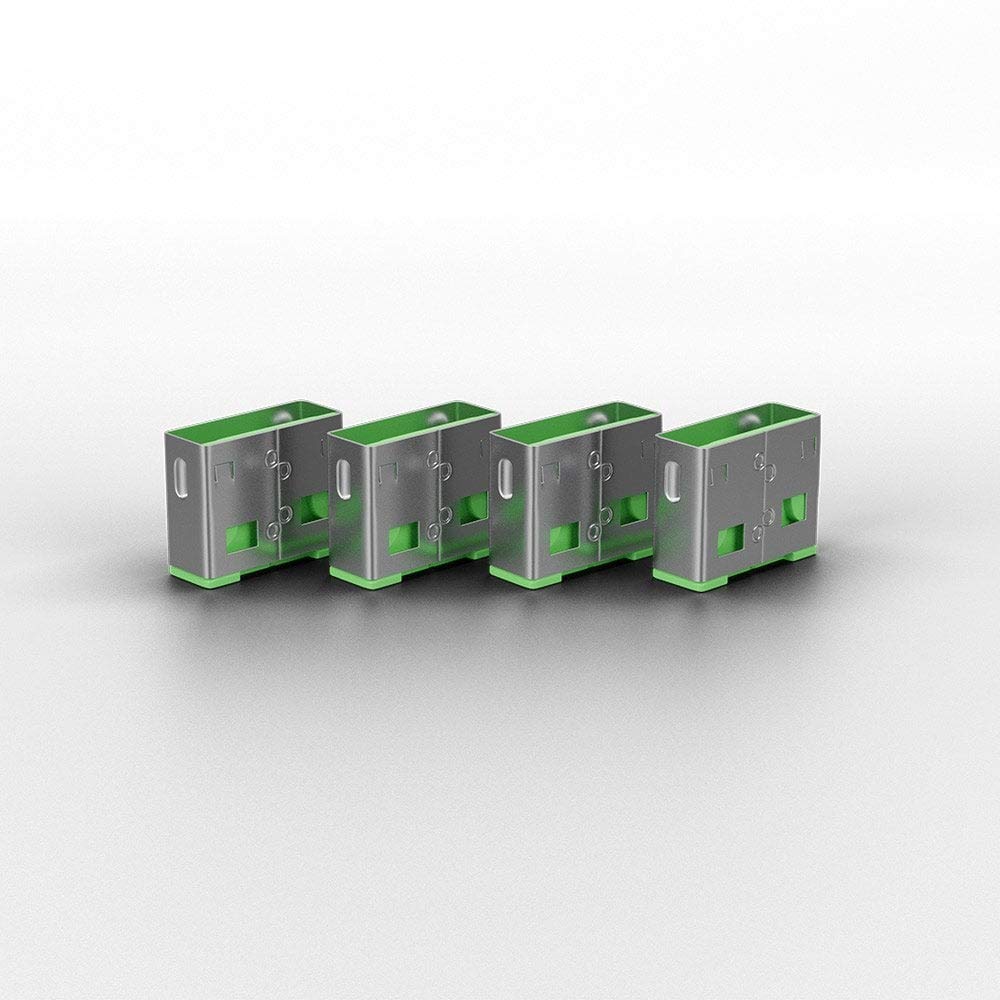 Lindy Usb Port Blocker - Pack Of 4, Green (40451)