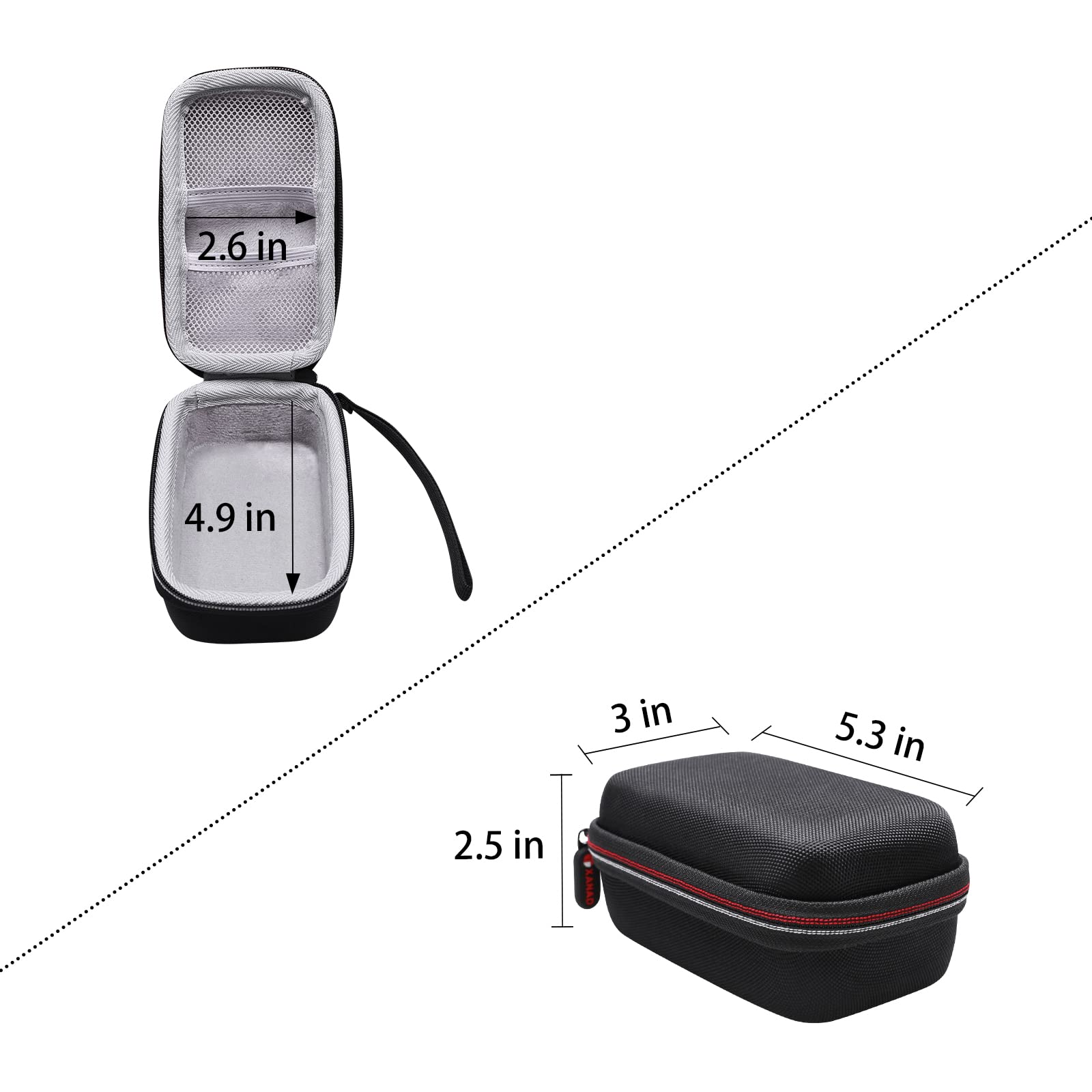 Xanad Hard Case For Andis Ts 1 17235/17220 /17200/17150 /17155/17160 Pro Foil Lithium Titanium Foil Shaver   Travel Protective C