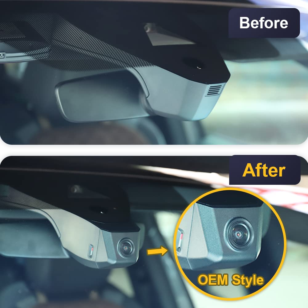 Fitcamx 4K Dash Cam Suitable For Volkswagen Id.4 2021 2022 2023 2024 & Audi Q4 E Tron 2022 2024, Oem Factory Look, 2160P Uhd Vid