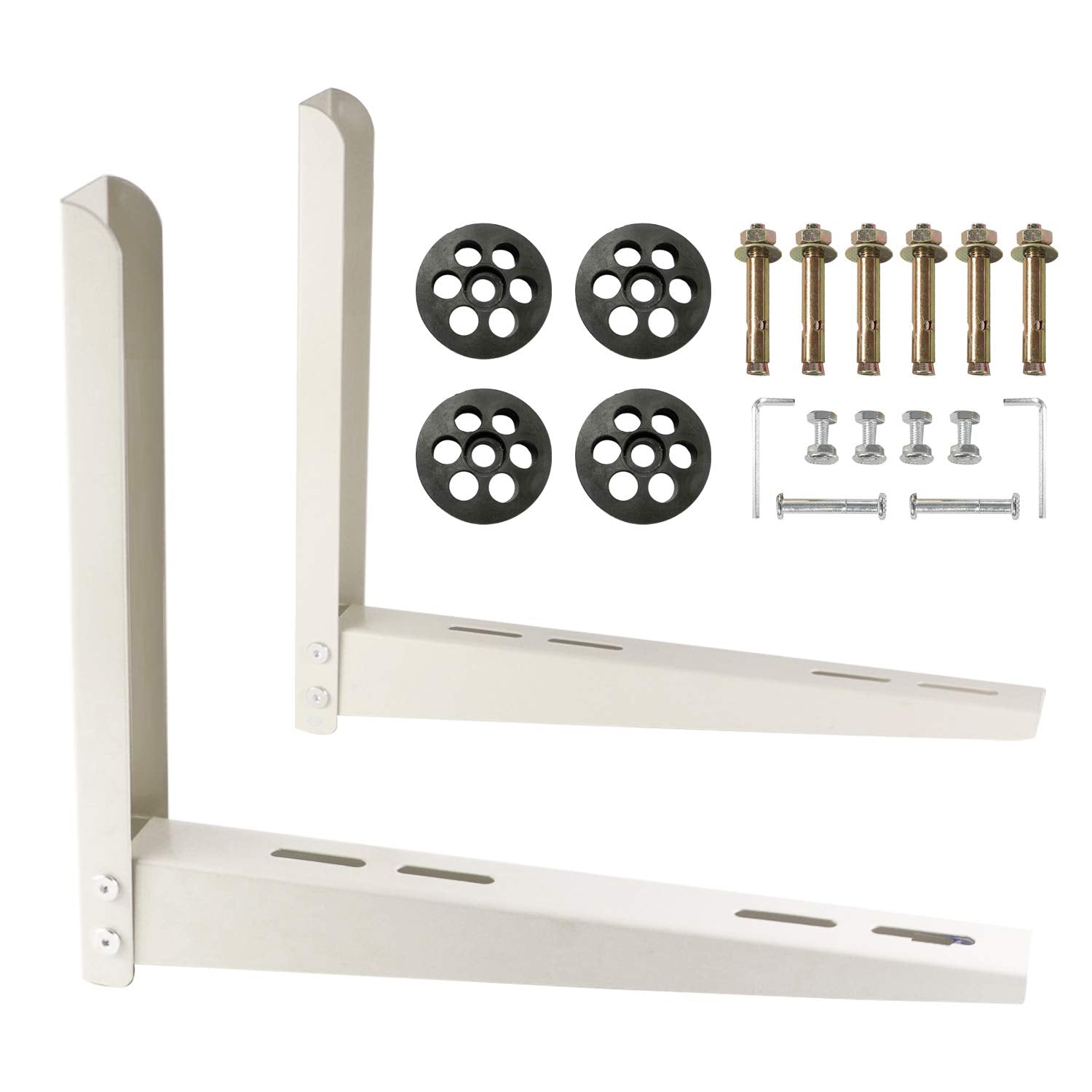 Taktopeak Mini Split Mounting Brackets, Folded Wall Mount For Mini Split From 7000 Btu To 24000 Btu