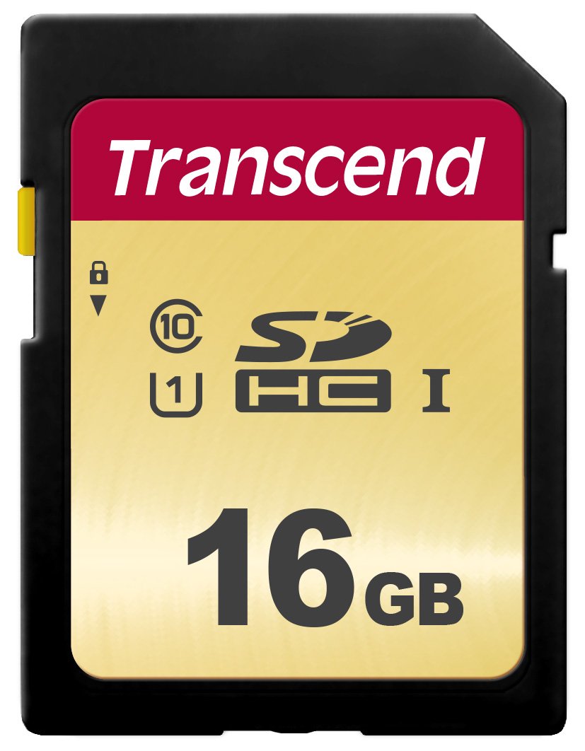 Transcend 16GB SDXC/SDHC 500S Memory Card TS16GSDC500S
