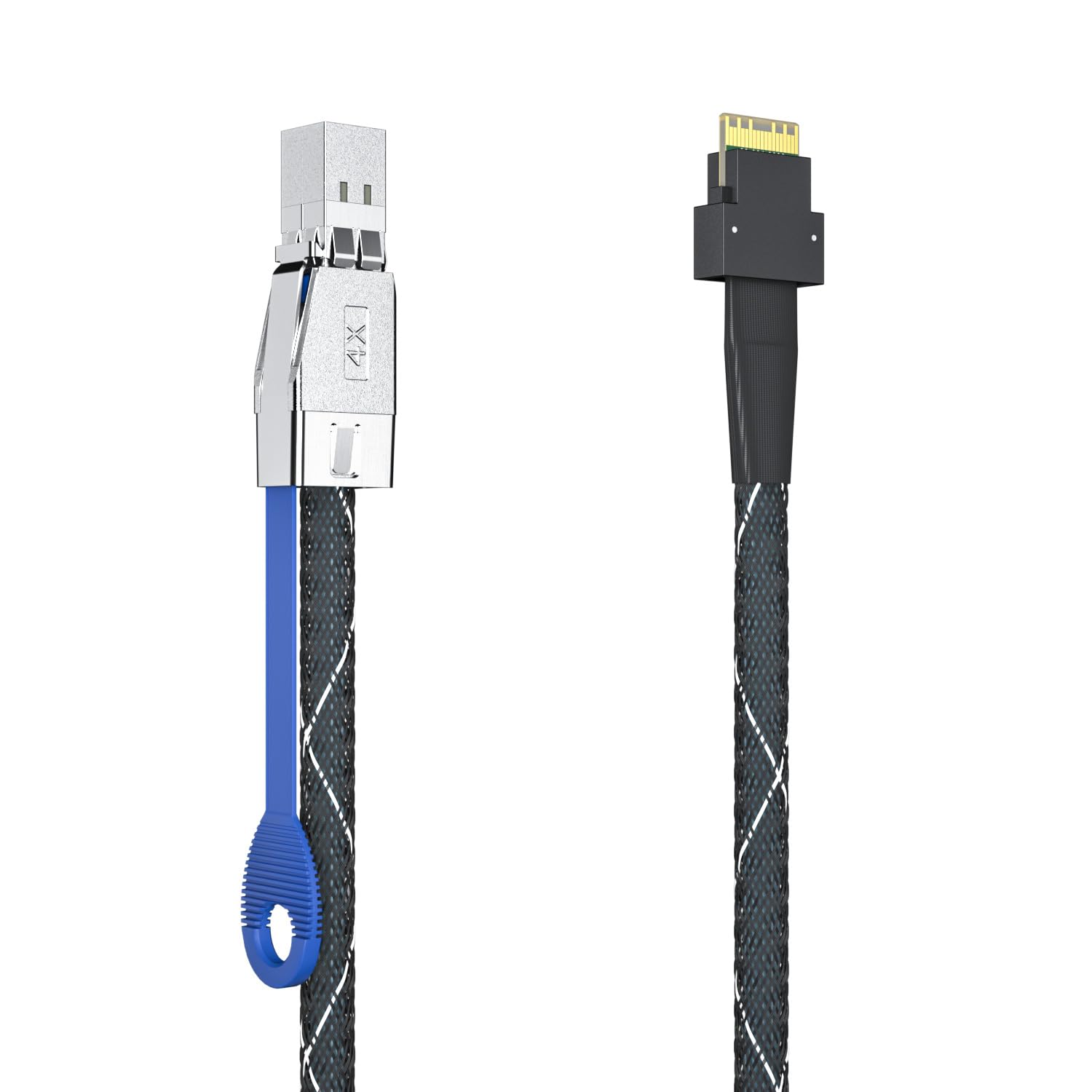 10Gtek Minisas Hd Sff 8644 To Slimsas 4I Cable, Sff 8644 To Sff 8654, Sas3.0, 0.5 M(1.6Ft)