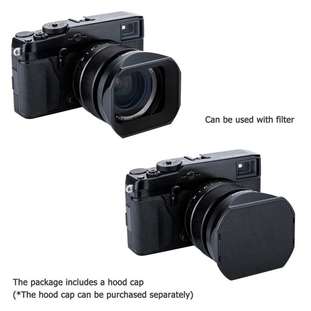 Jjc Bayonet Dedicated Metal Lens Hood For Fuji Fujifilm Fujinon Lens Xf 23Mm F1.4 R,Xf 56Mm F1.2 R,Replaces Fuji Lh Xf23 Lens Ho